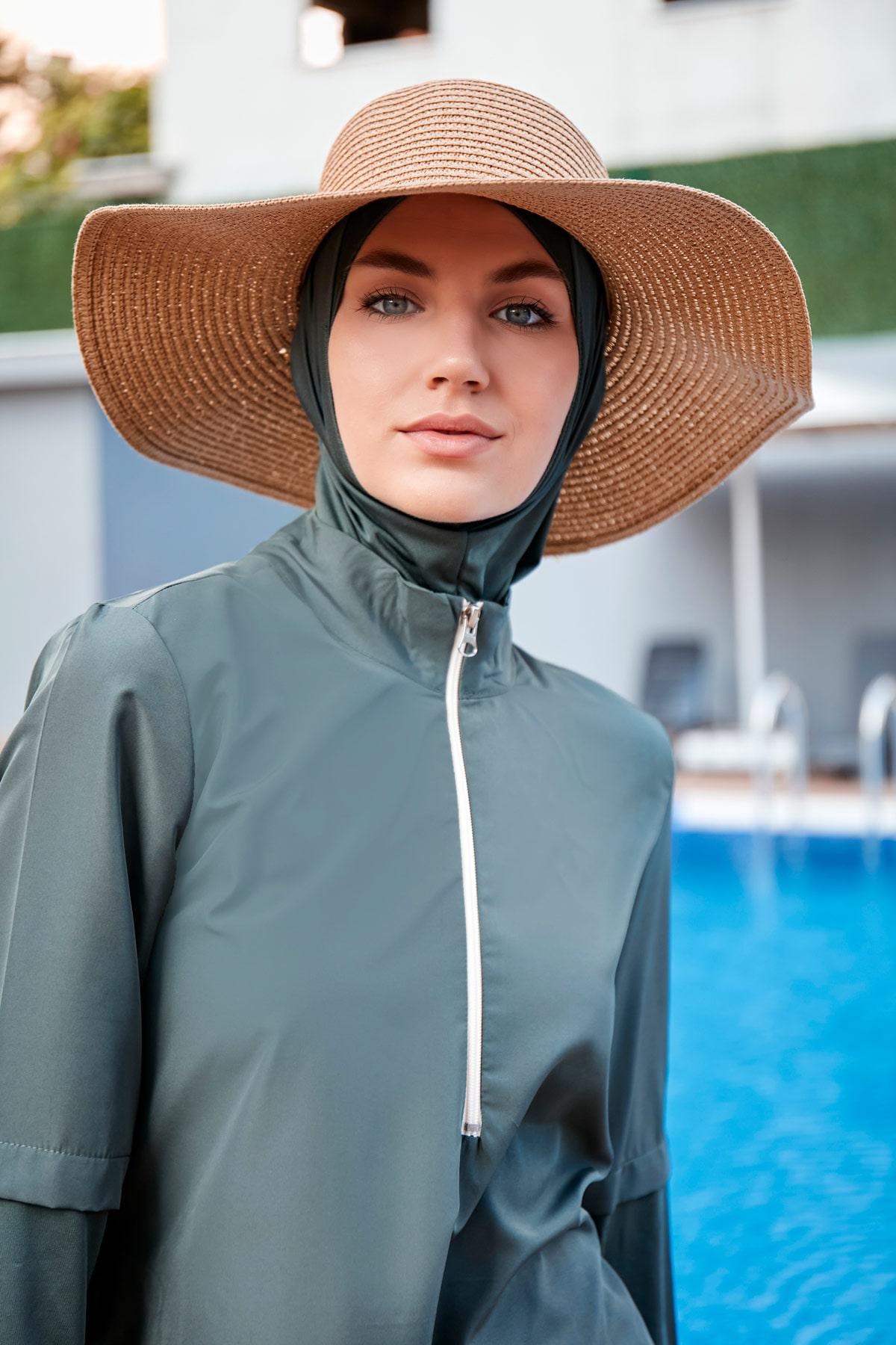 Marina Camel Geniş Hasır Şapka 14232 görsel 2
