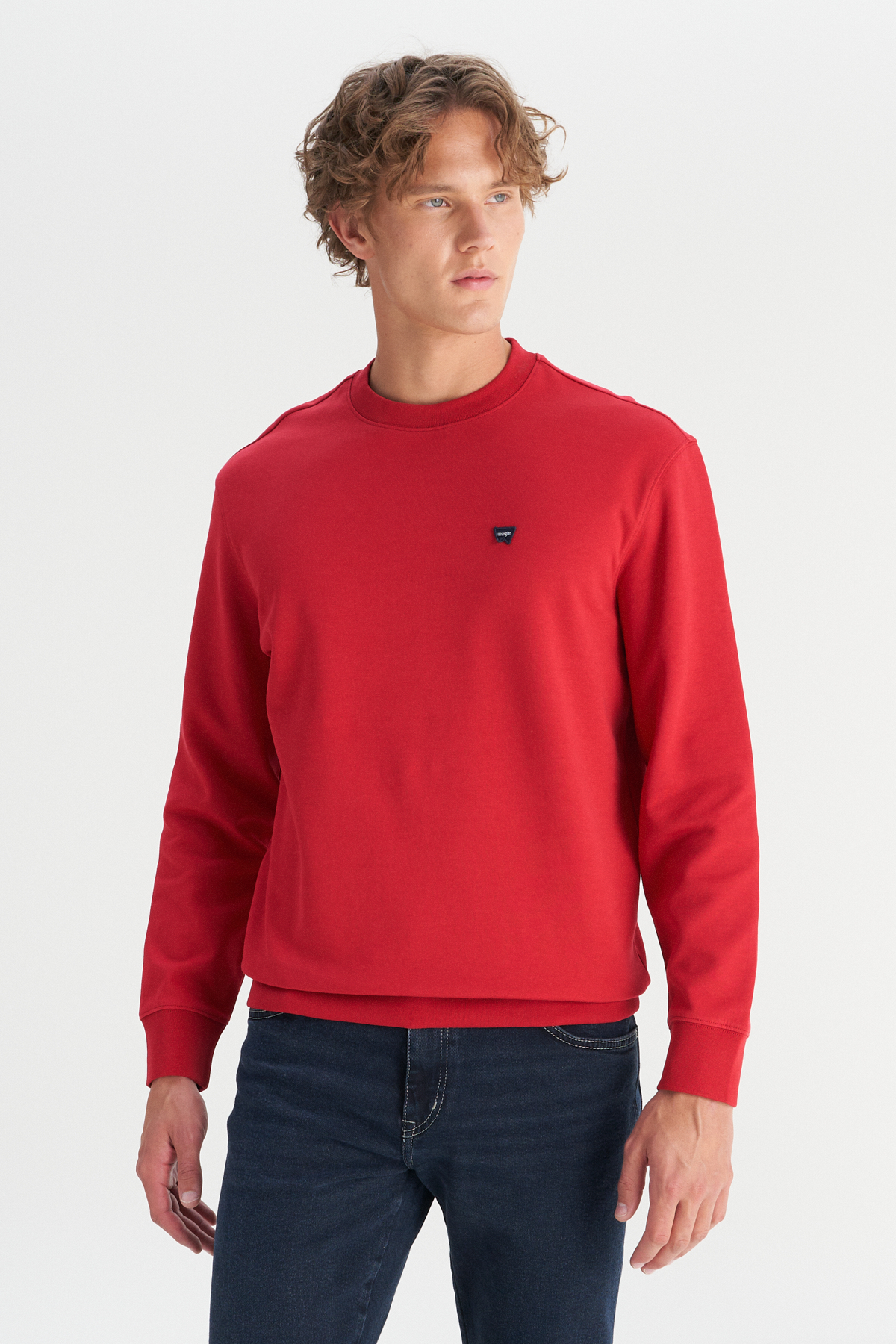 Wrangler Pamuklu Regular Fit Bisiklet Yaka Logo Detaylı Sweatshirt