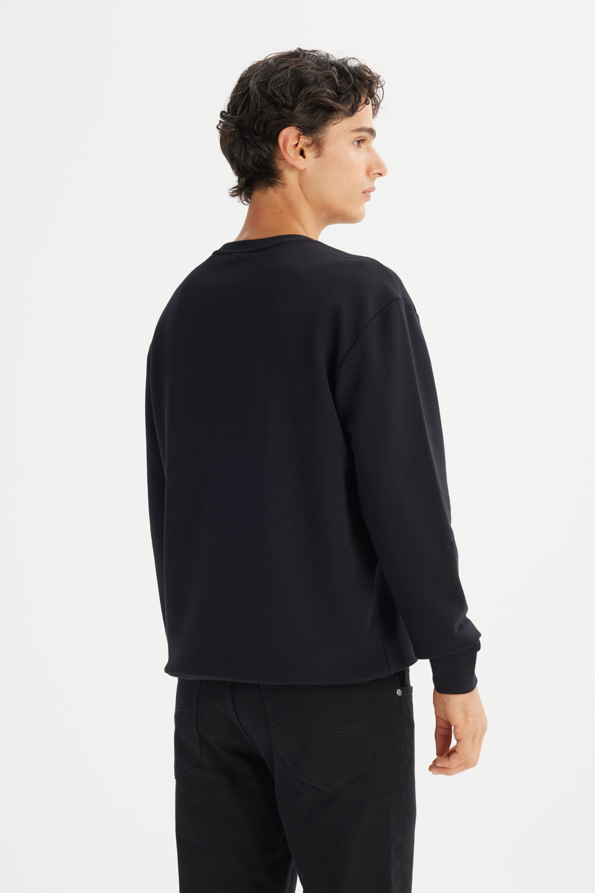 Lee Pamuklu Regular Fit Bisiklet Yaka Sweatshirt görsel 5