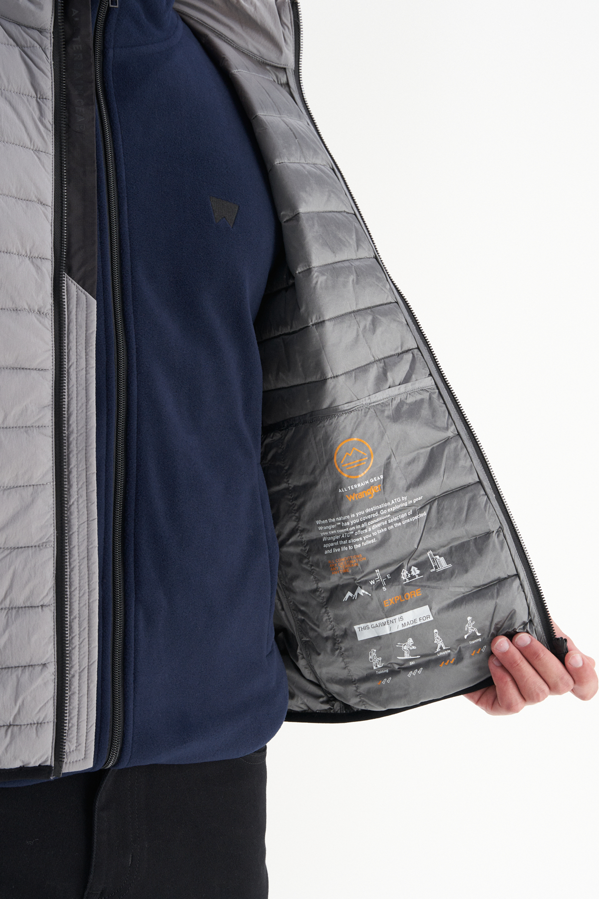 Wrangler Regular Fit Normal Kesim Dik Yaka Cepli Şişme Yelek görsel 4