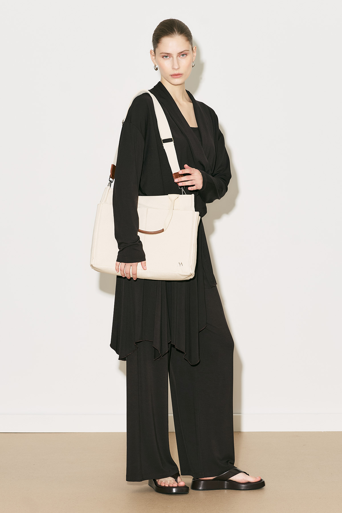 Manuka Kanvas Everyday Bag Off Whıte görsel 3