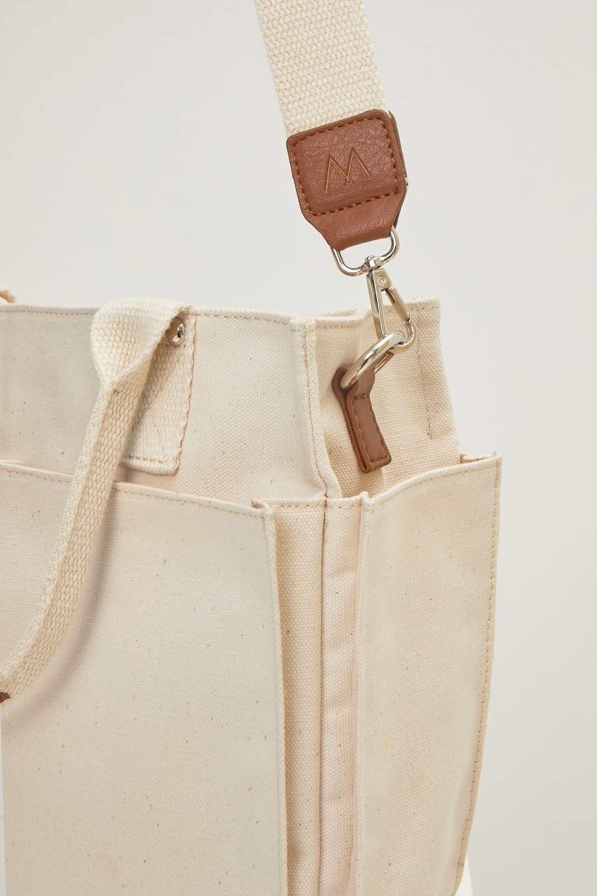 Manuka Kanvas Everyday Bag Off Whıte görsel 6