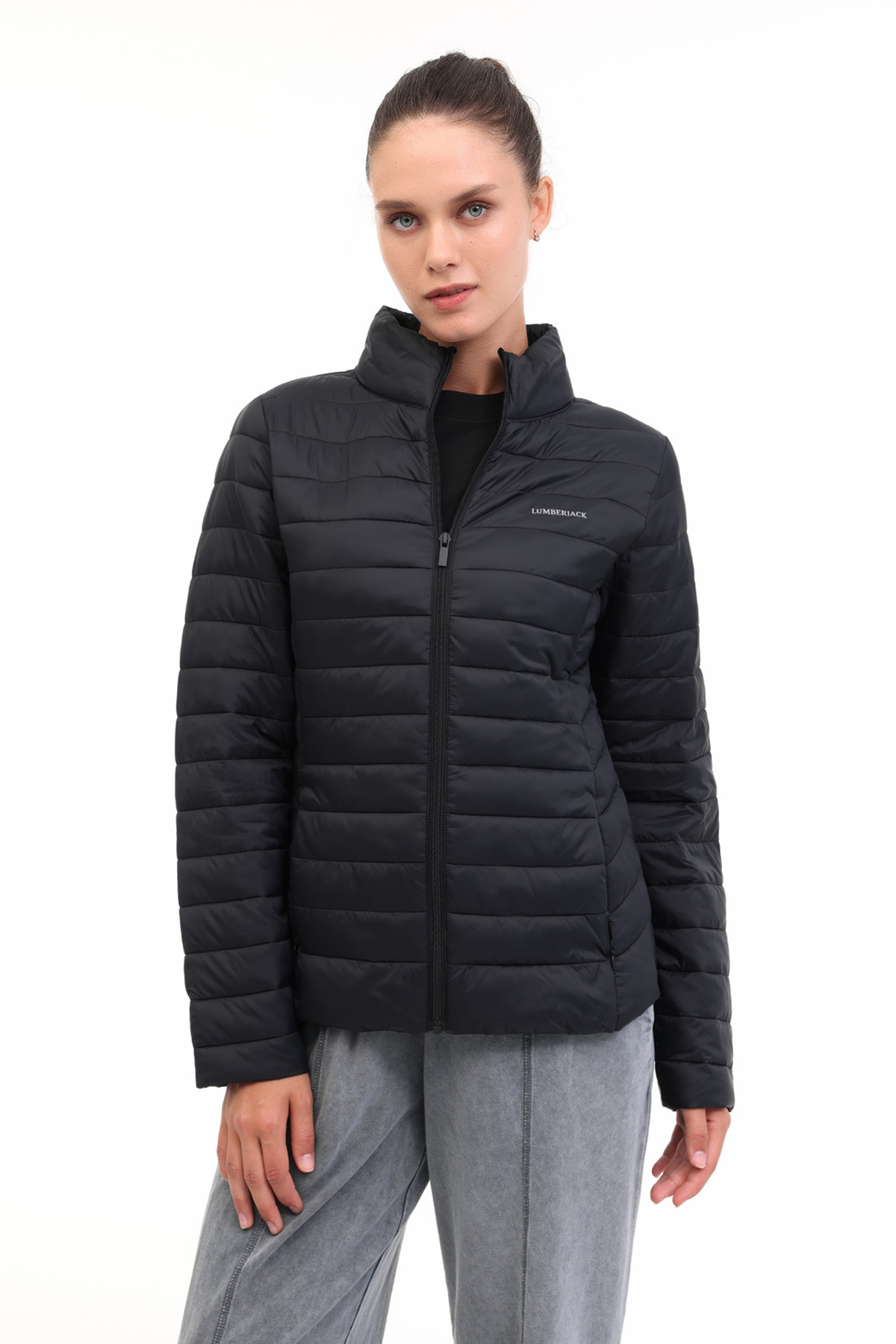 Lumberjack WB PADDED 1SN28 5PR Siyah Kadın Mont