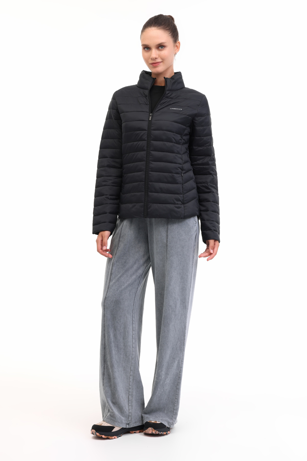 Lumberjack WB PADDED 1SN28 5PR Siyah Kadın Mont görsel 3