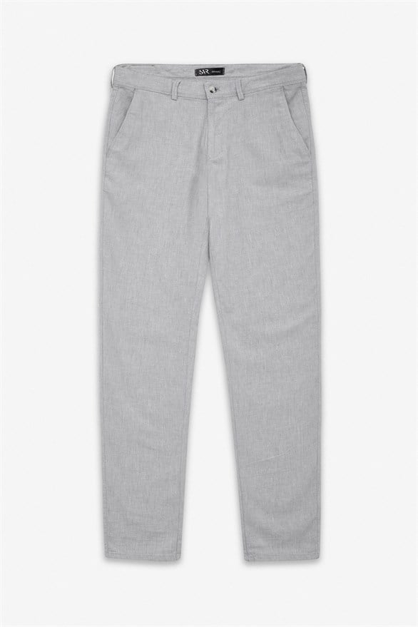 Süvari Gri Slim Casual Pantolon görsel 6