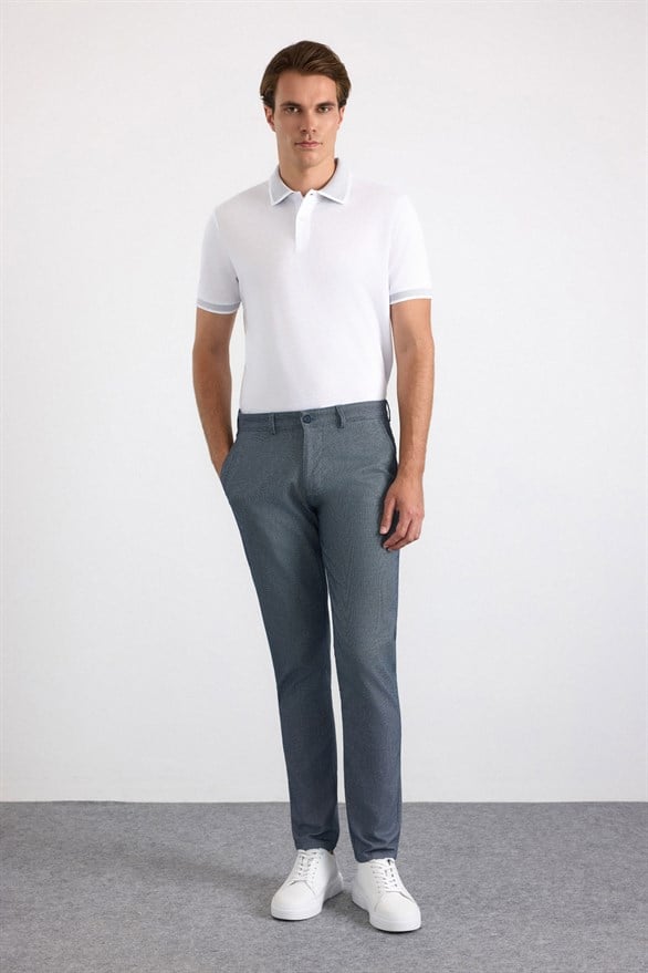 Süvari Lacivert Slim Casual Pantolon