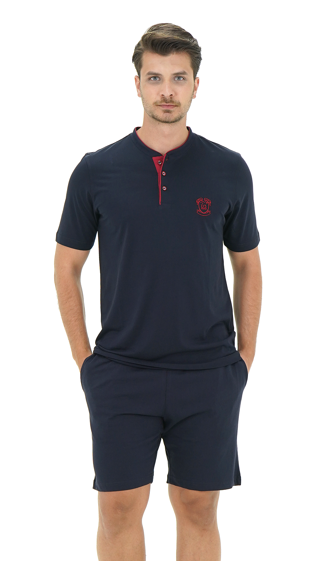 D'S damat Regular Fit Pamuk Şort Takım görsel 2