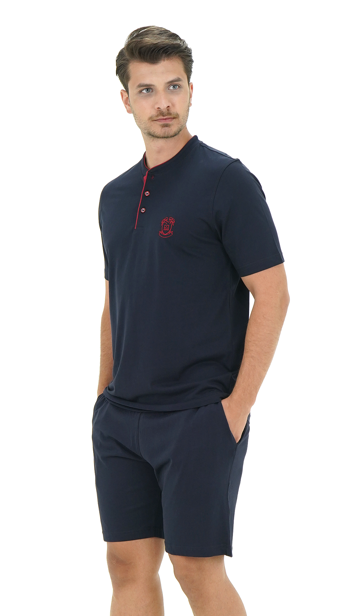 D'S damat Regular Fit Pamuk Şort Takım görsel 4