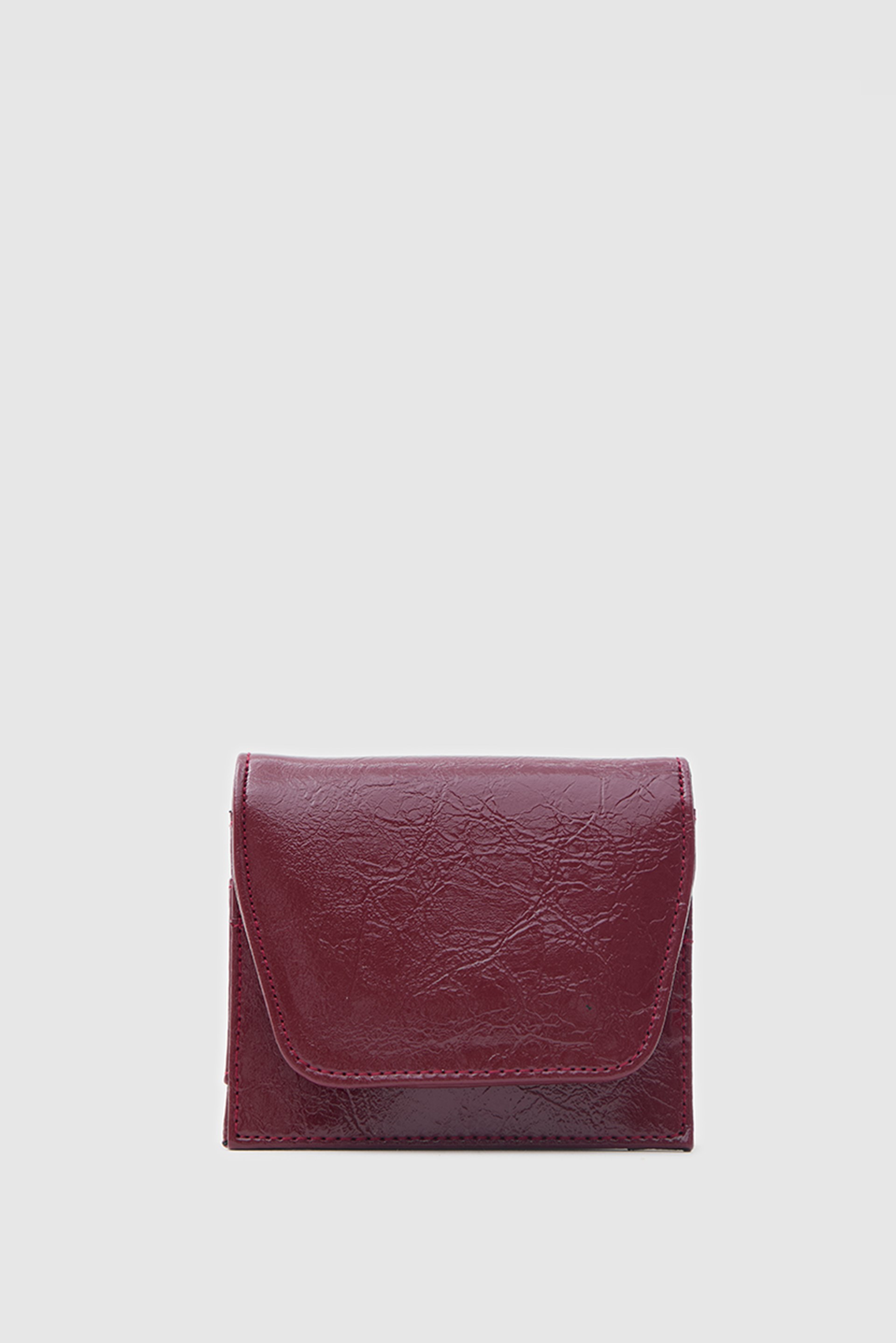Shulebags Leya Ayna Ve Ruj Cepli Kadın Cüzdan Bordo