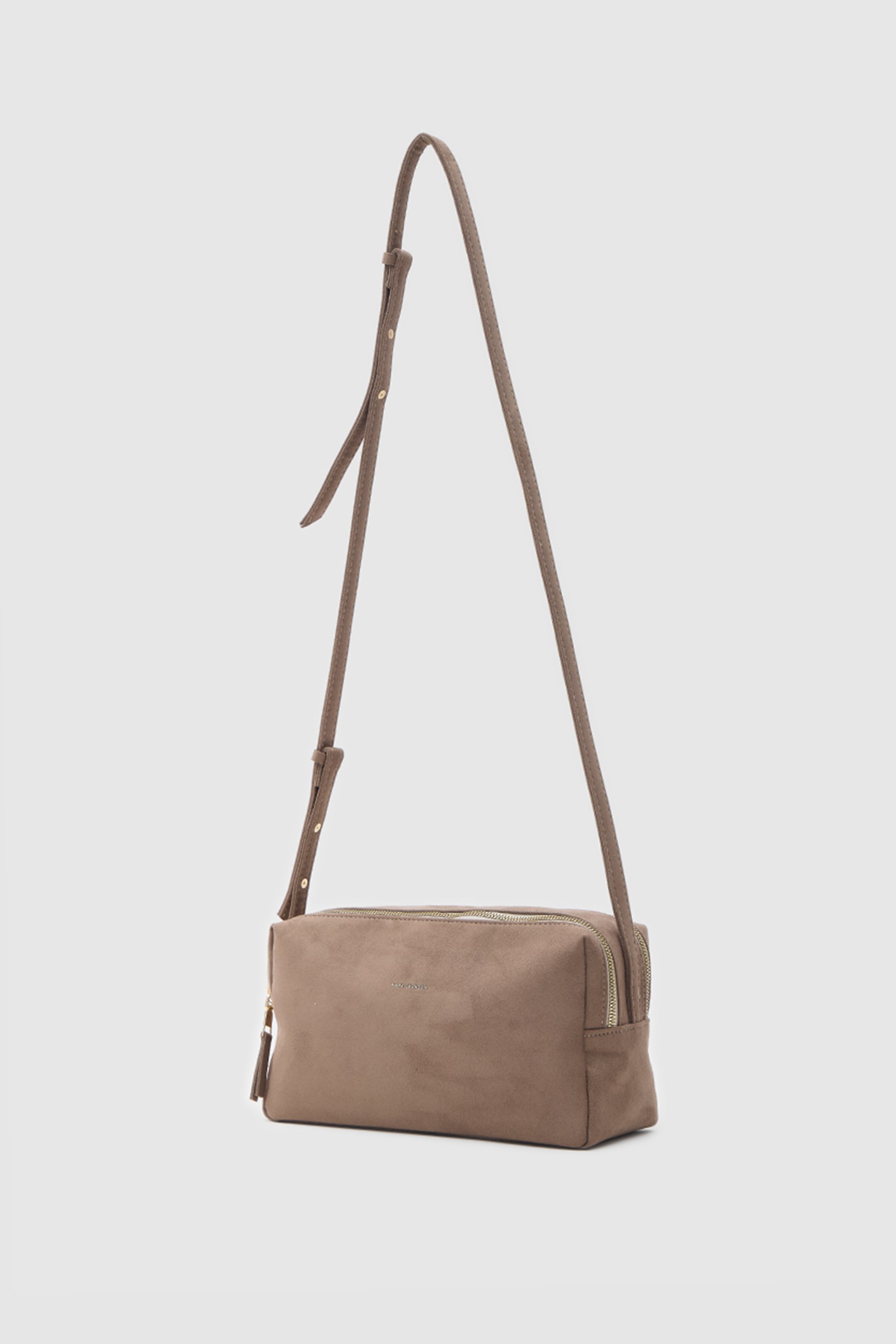 Shulebags Rodeo Süet Omuz Çantası Vizon görsel 3