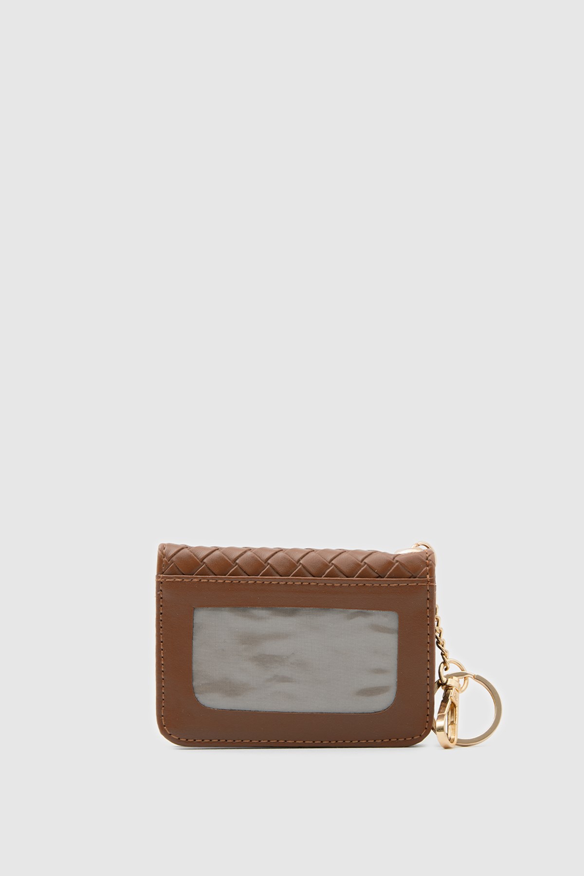 Shulebags Wowen Örgü Deri Charm Kartlık Taba görsel 6