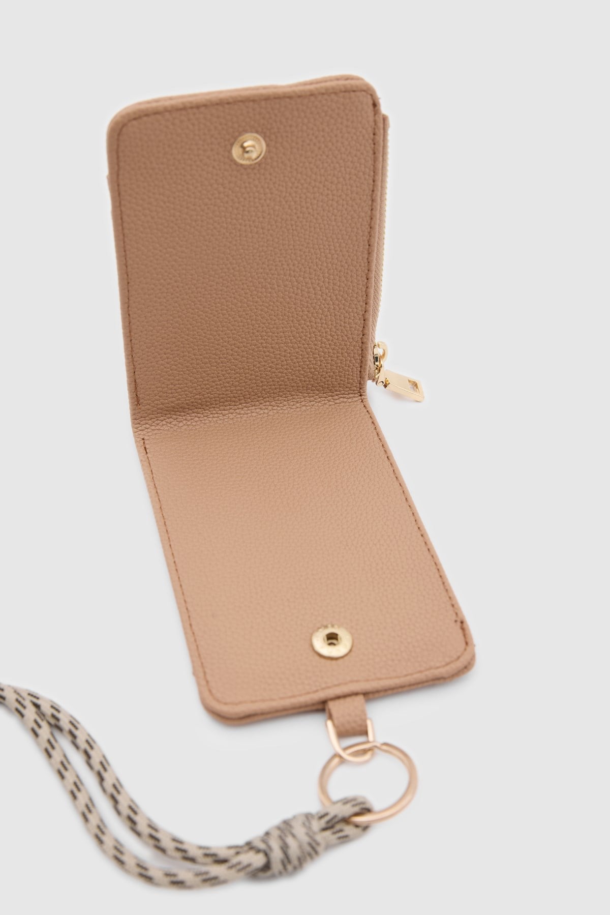 Shulebags Palm Boyun Askılı Kadın Cüzdan Taba görsel 7
