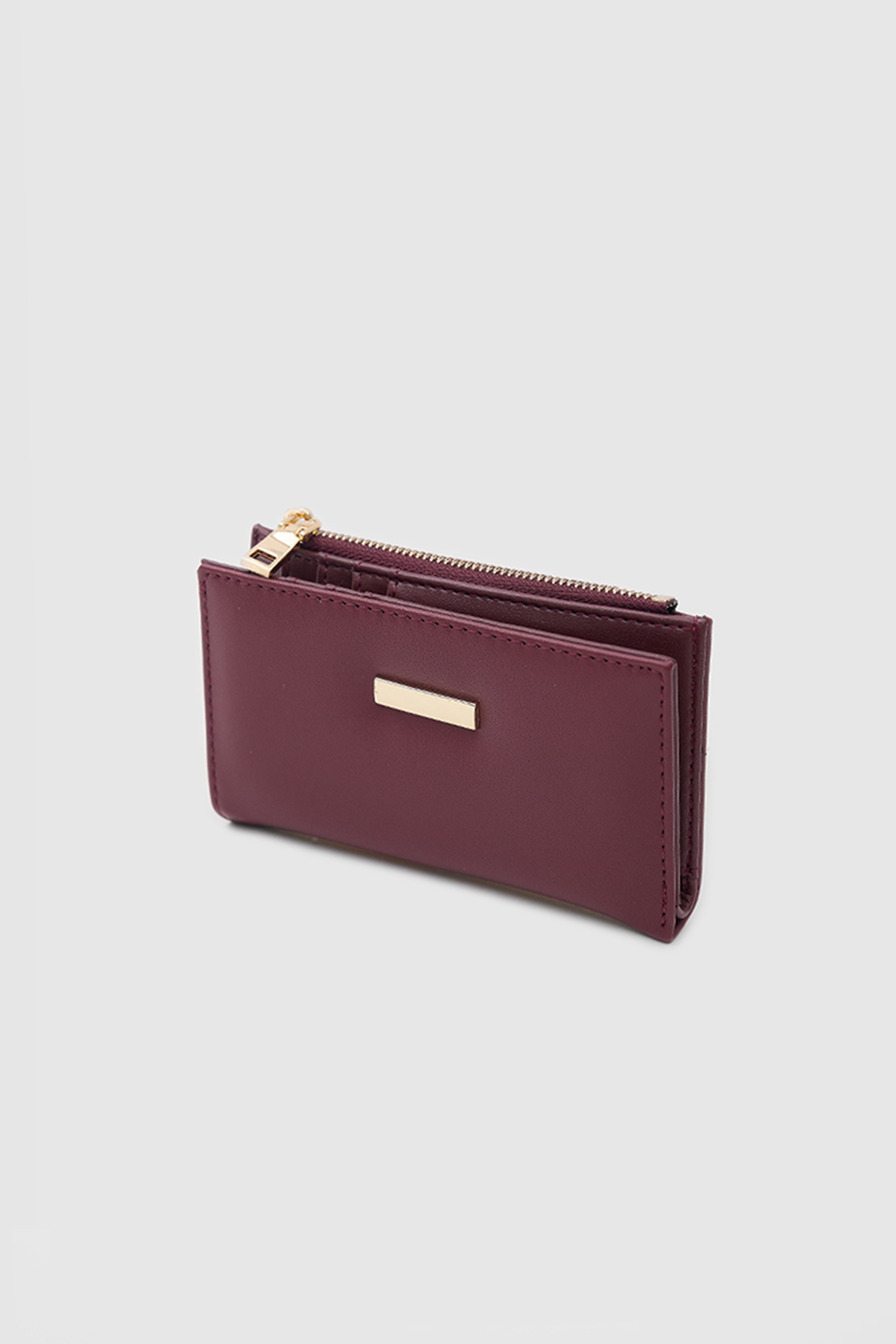 Shulebags Aster Yumuşak Dokulu Kadın Cüzdan Bordo görsel 3