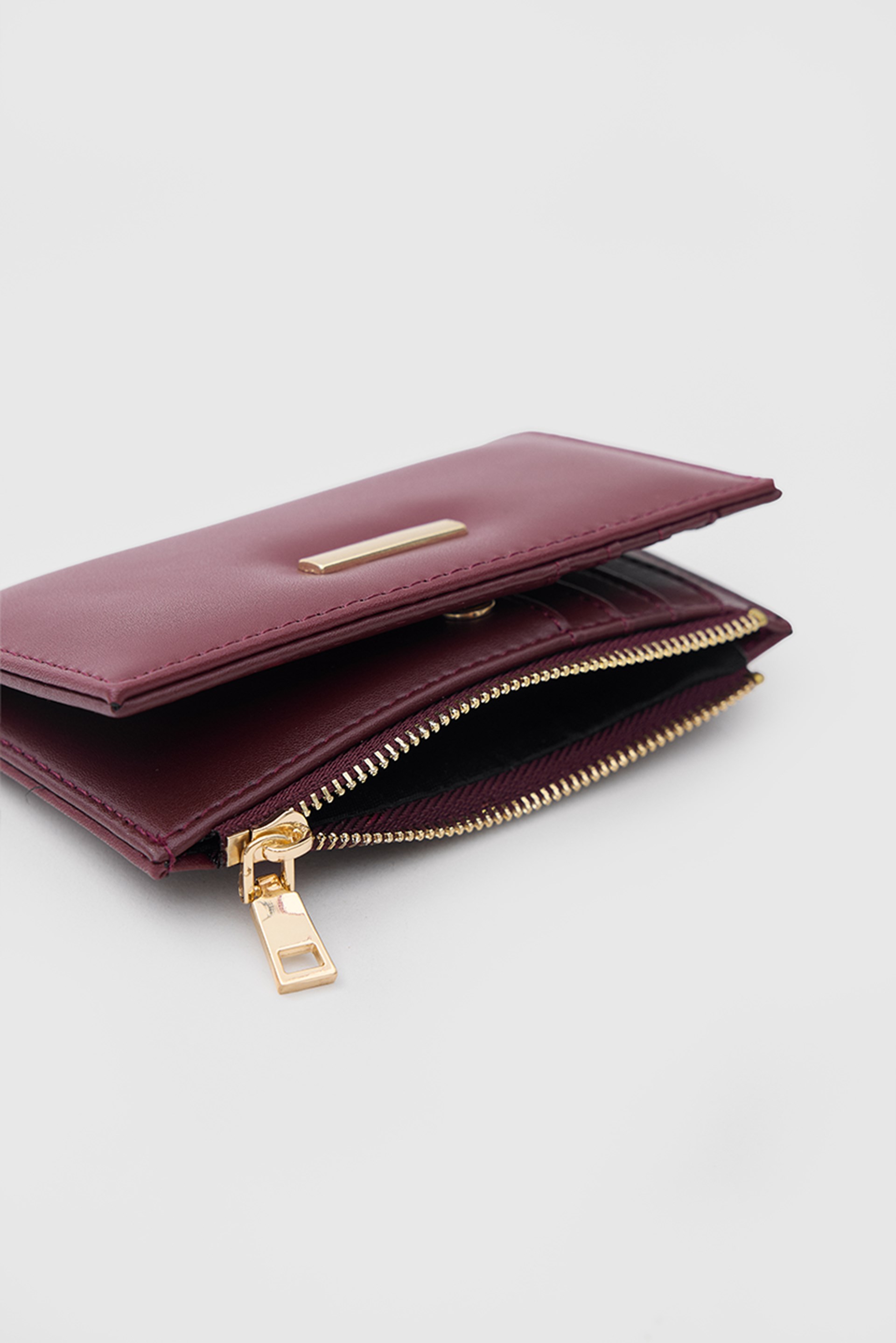 Shulebags Aster Yumuşak Dokulu Kadın Cüzdan Bordo görsel 4
