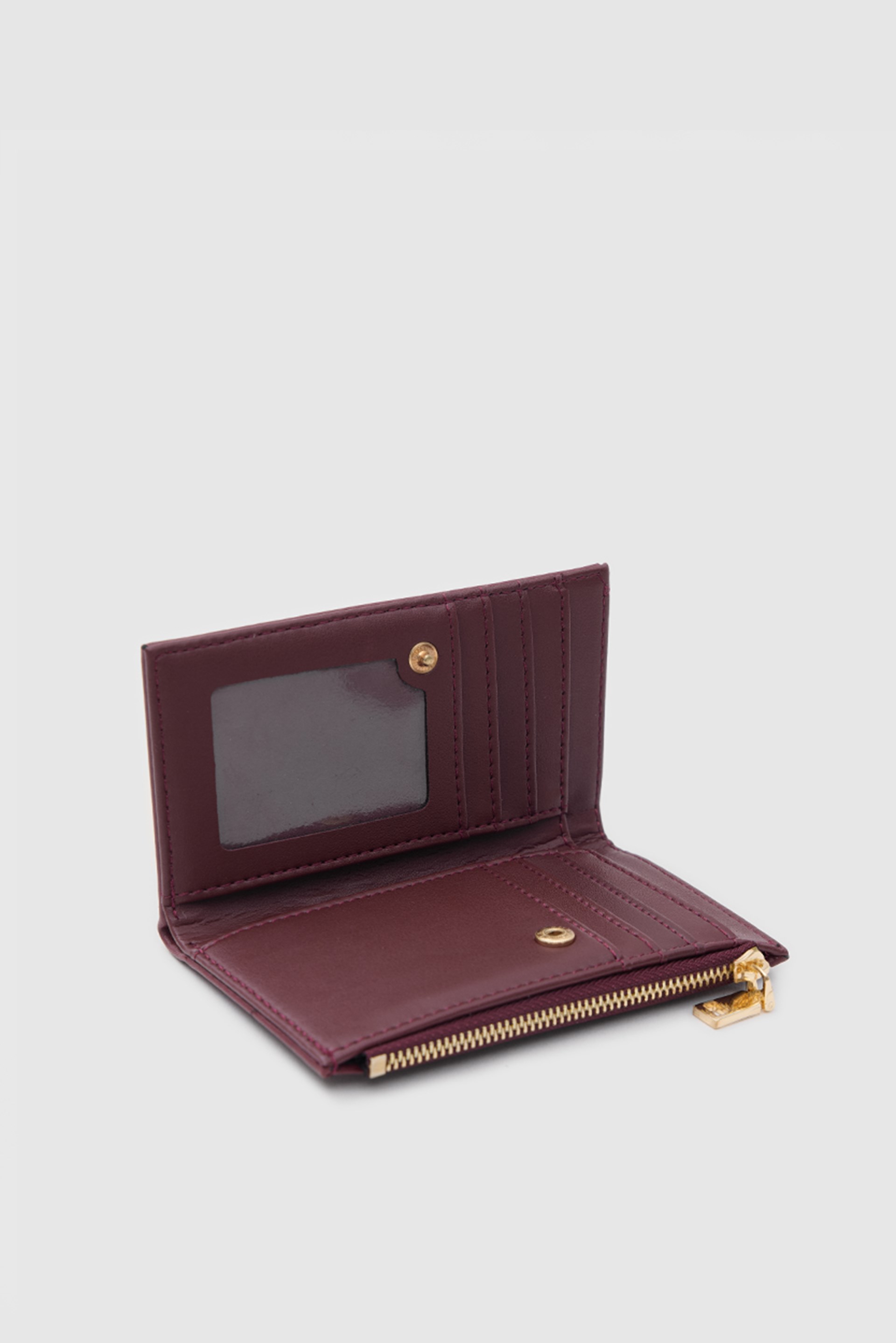 Shulebags Aster Yumuşak Dokulu Kadın Cüzdan Bordo görsel 5