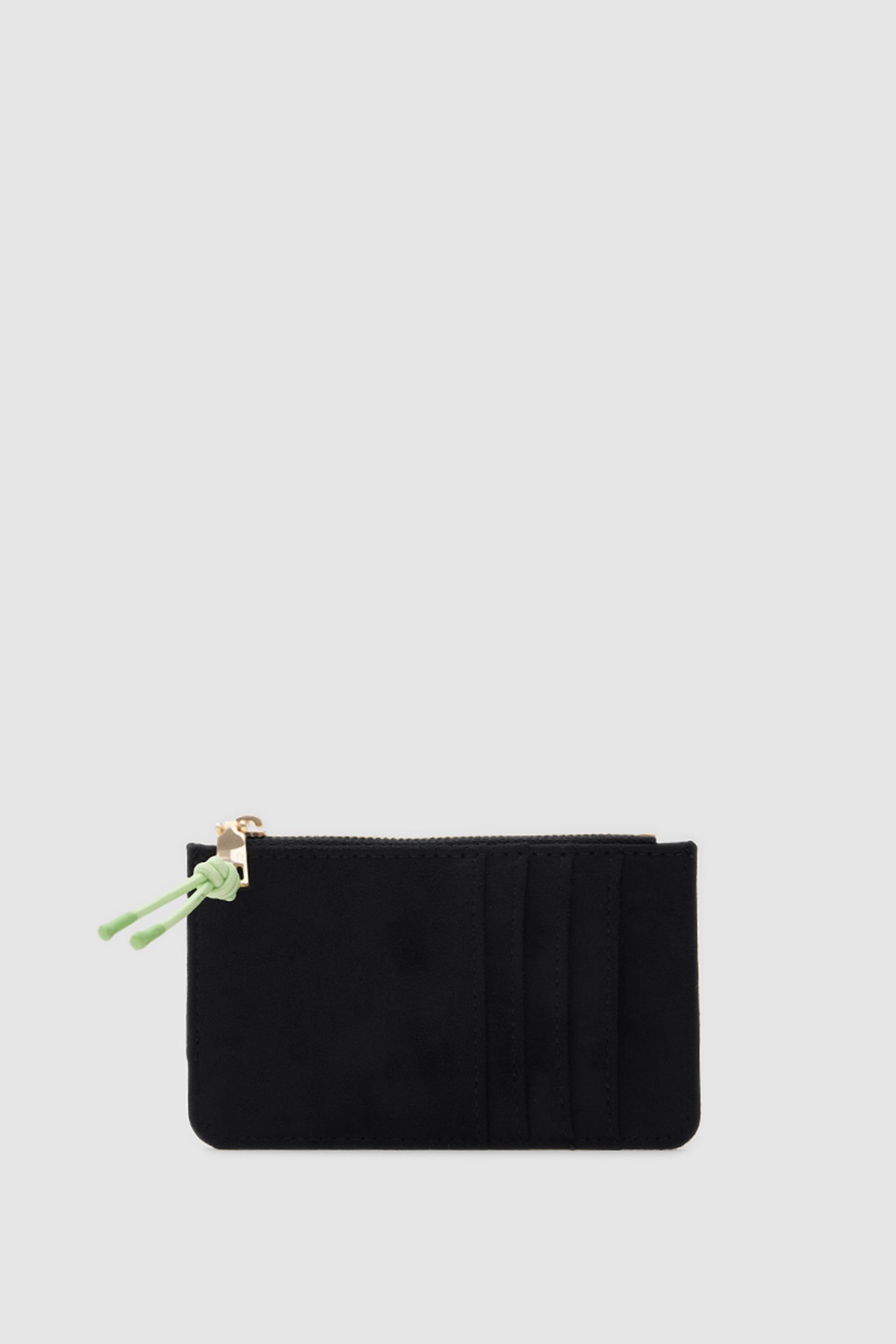 Shulebags Lume Süet Kadın Kartlık Siyah görsel 2