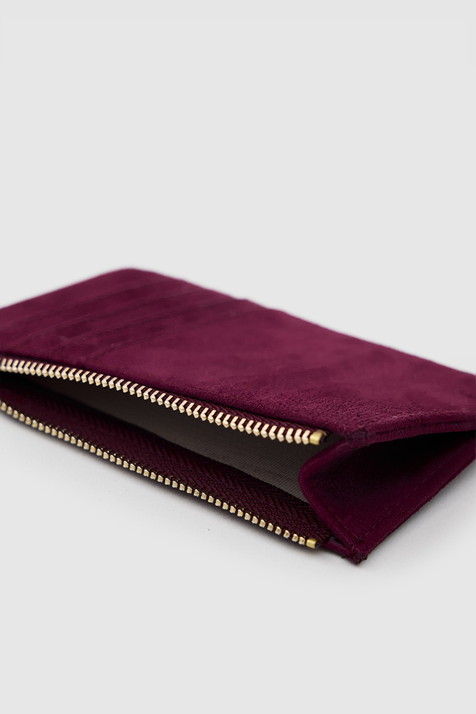 Shulebags Lume Süet Kadın Kartlık Bordo görsel 3