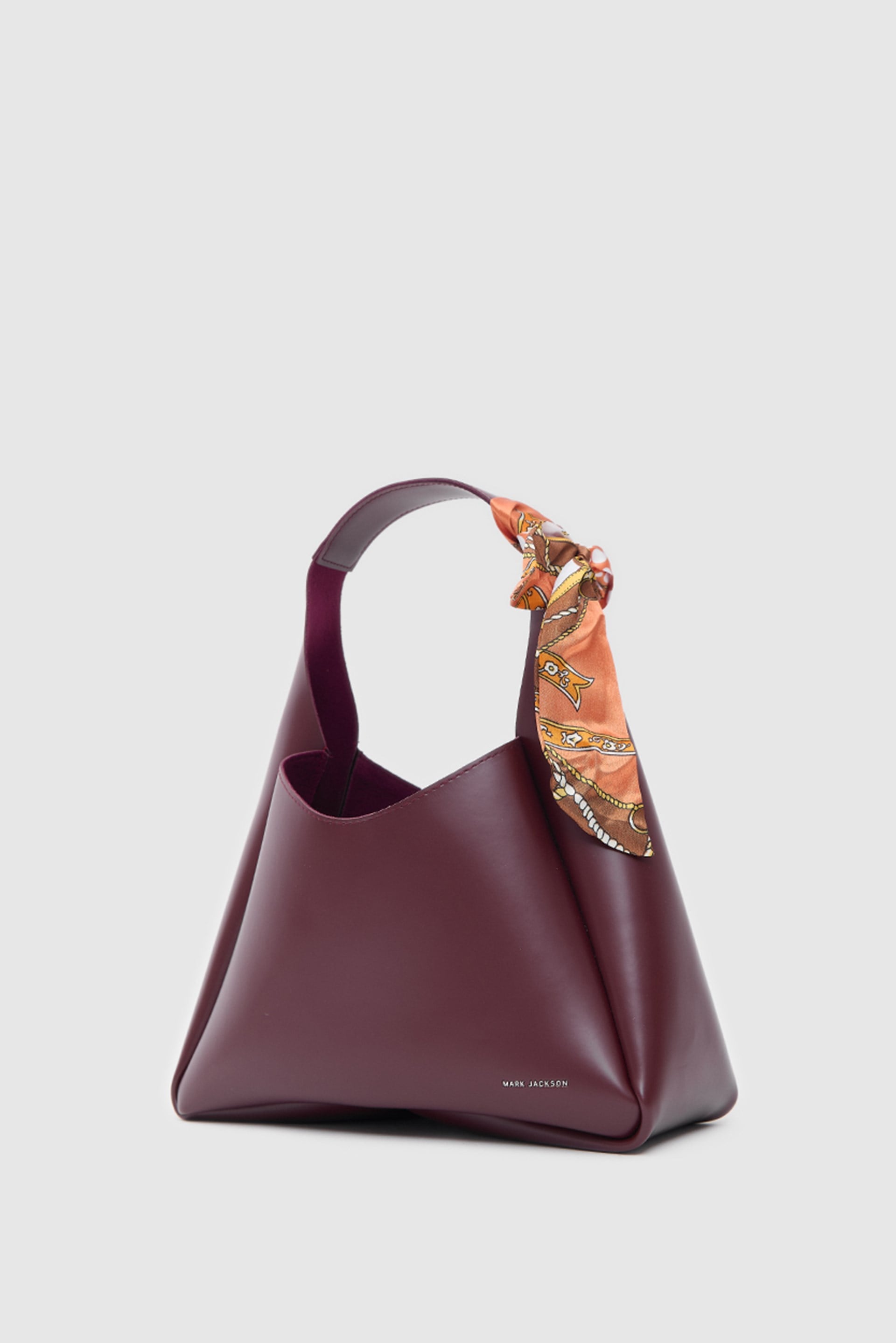 Shulebags Vous Fular Detaylı Omuz Çantası Bordo görsel 2