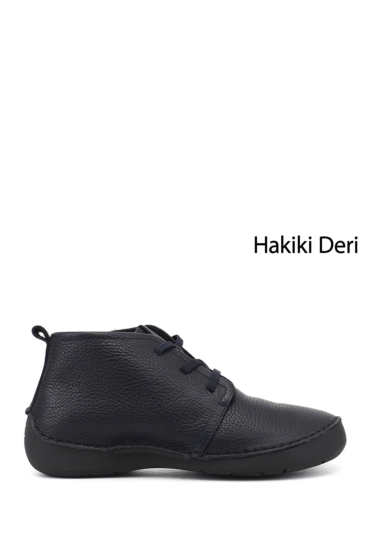 GÖNDERİ(R) Kadın LACİVERT Bağcıklı Hakiki Deri Comfort Bot