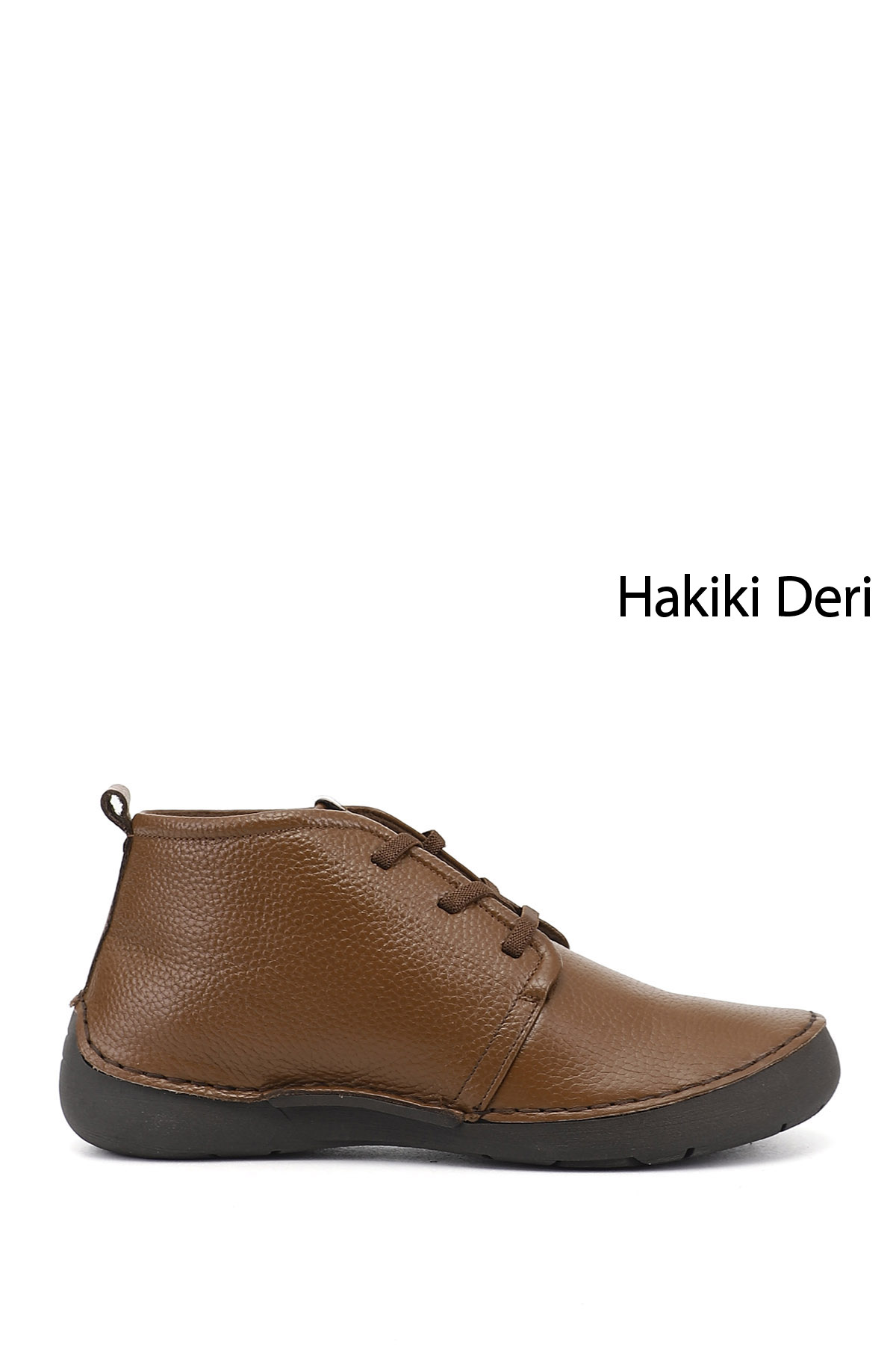 GÖNDERİ(R) Kadın CAMEL-KAHVERENGİ Bağcıklı Hakiki Deri Comfort Bot