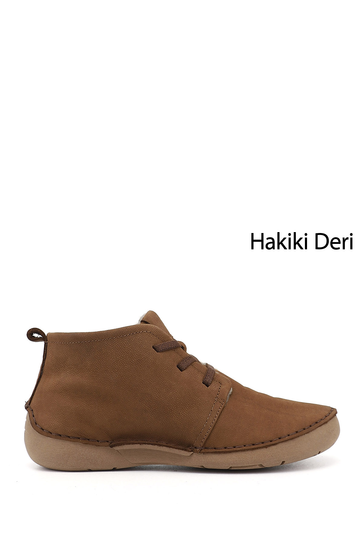 GÖNDERİ(R) Kadın TABA Bağcıklı Hakiki Deri Comfort Bot