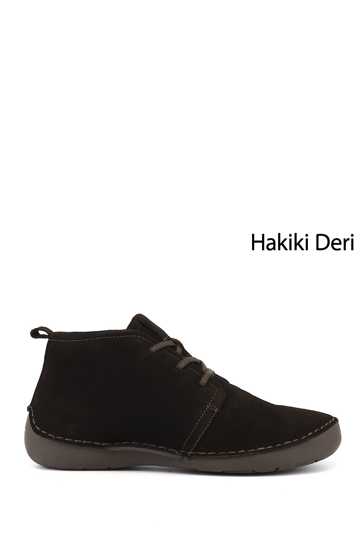 GÖNDERİ(R) Kadın KOYU KAHVE Bağcıklı Hakiki Deri Comfort Bot