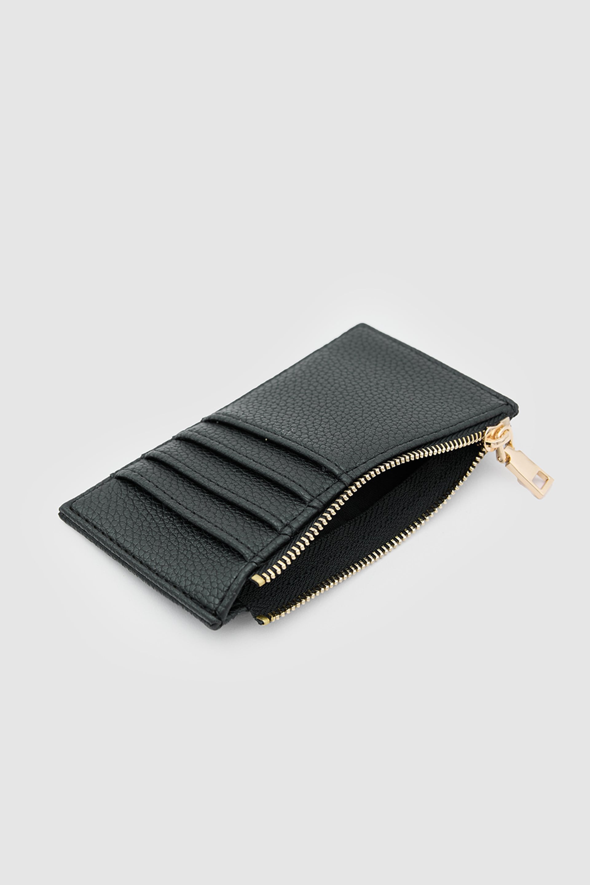 Shulebags Linn Dokulu Kadın Kartlık Siyah görsel 5