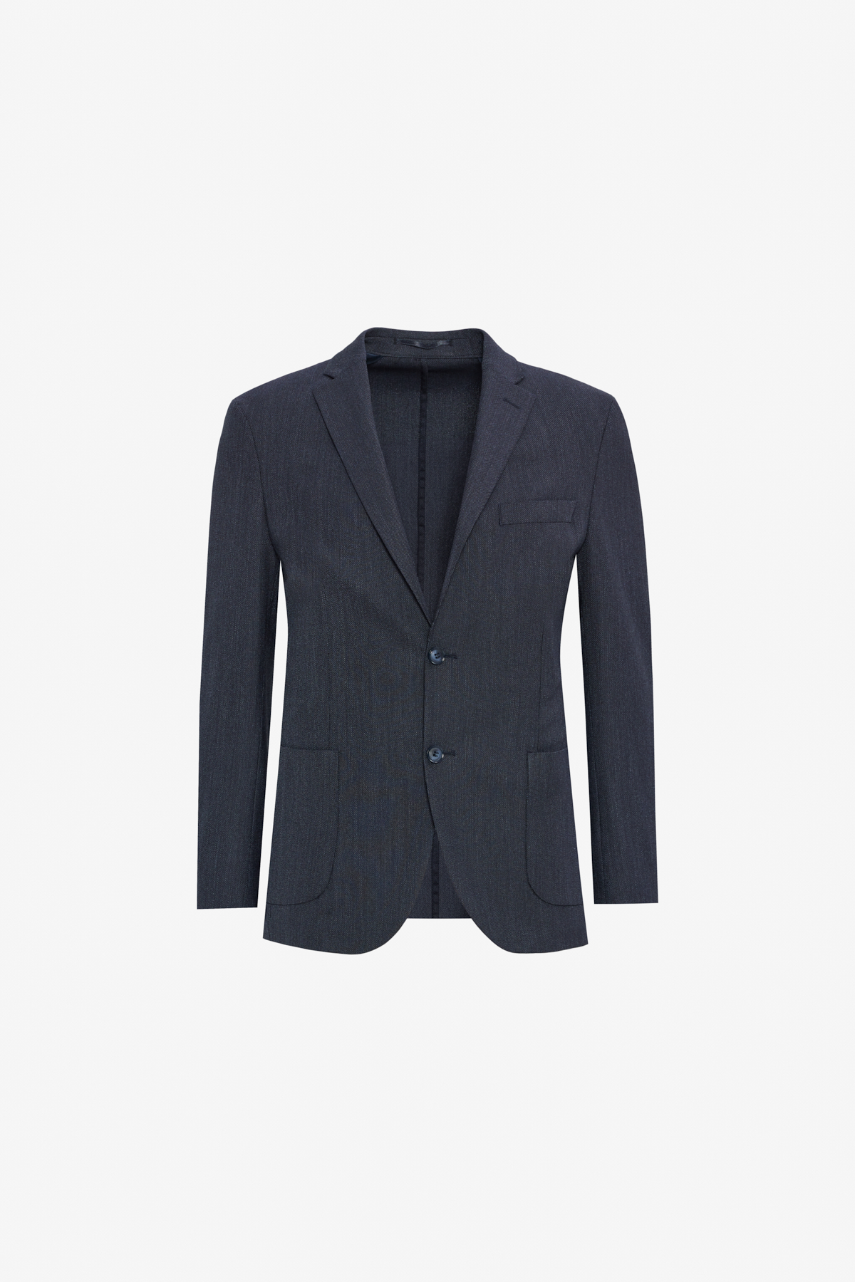 Altınyıldız Classics Erkek Lacivert Yünlü Slim Fit Dar Kesim Mono Yaka Torba Cepli Desenli Esnek Takım Elbise görsel 7