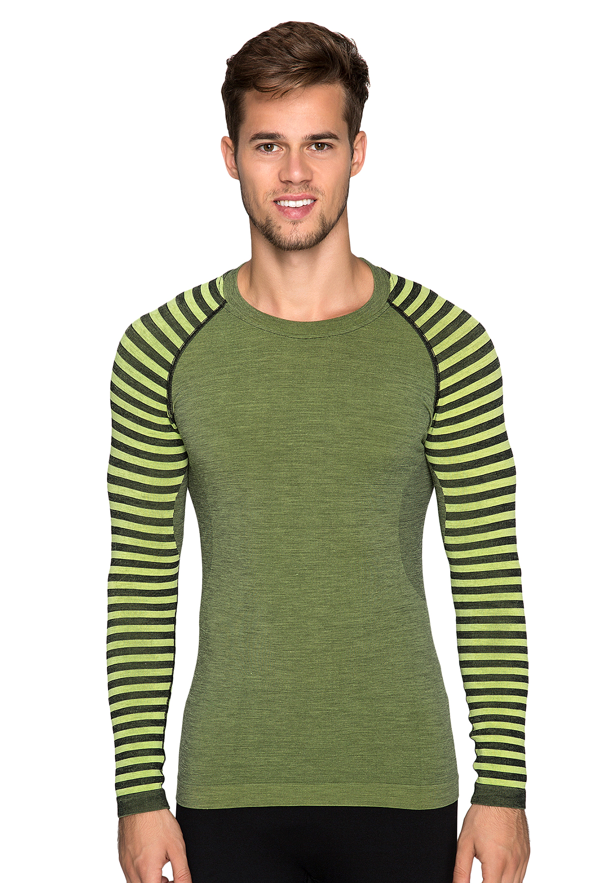 THERMOFORM Ultimate Merıno Erkek Seamless Termal Sweatshirt YESIL