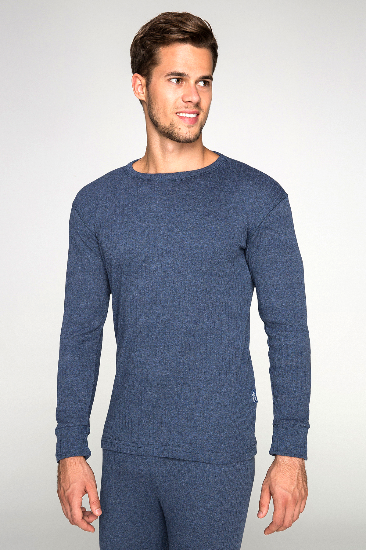 THERMOFORM Soft Unisex Uzun Kol Fanila LACİVERT görsel 3