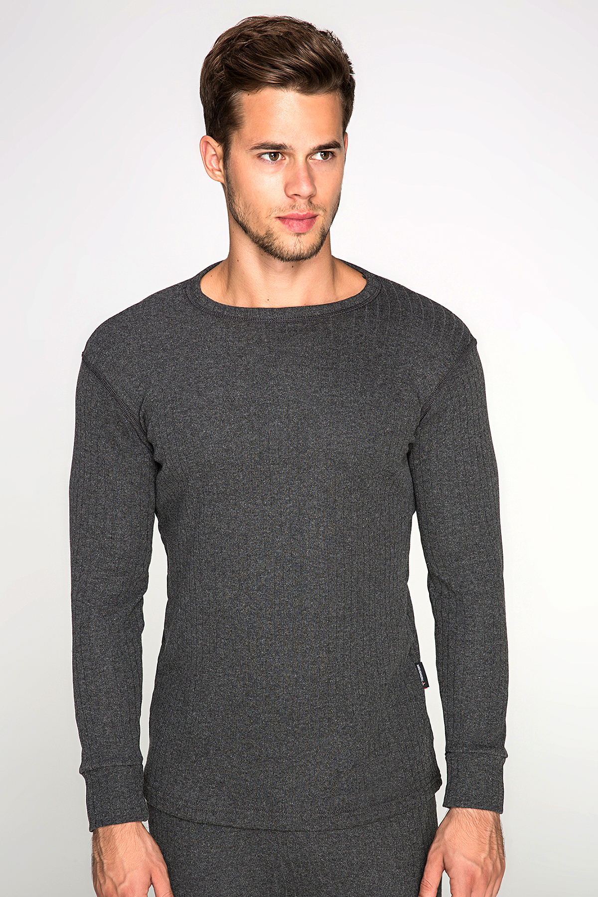 THERMOFORM Soft Unisex Uzun Kol Fanila ANTRASiT görsel 3