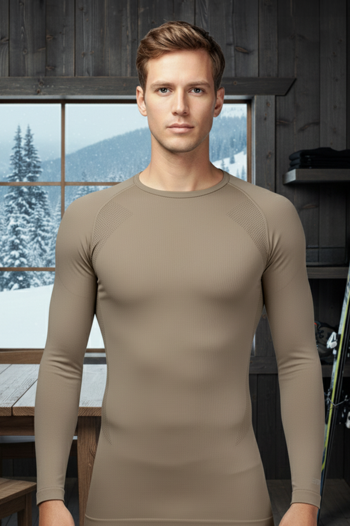 THERMOFORM Erkek Seamless Termal Sweatshirt KUM görsel 3