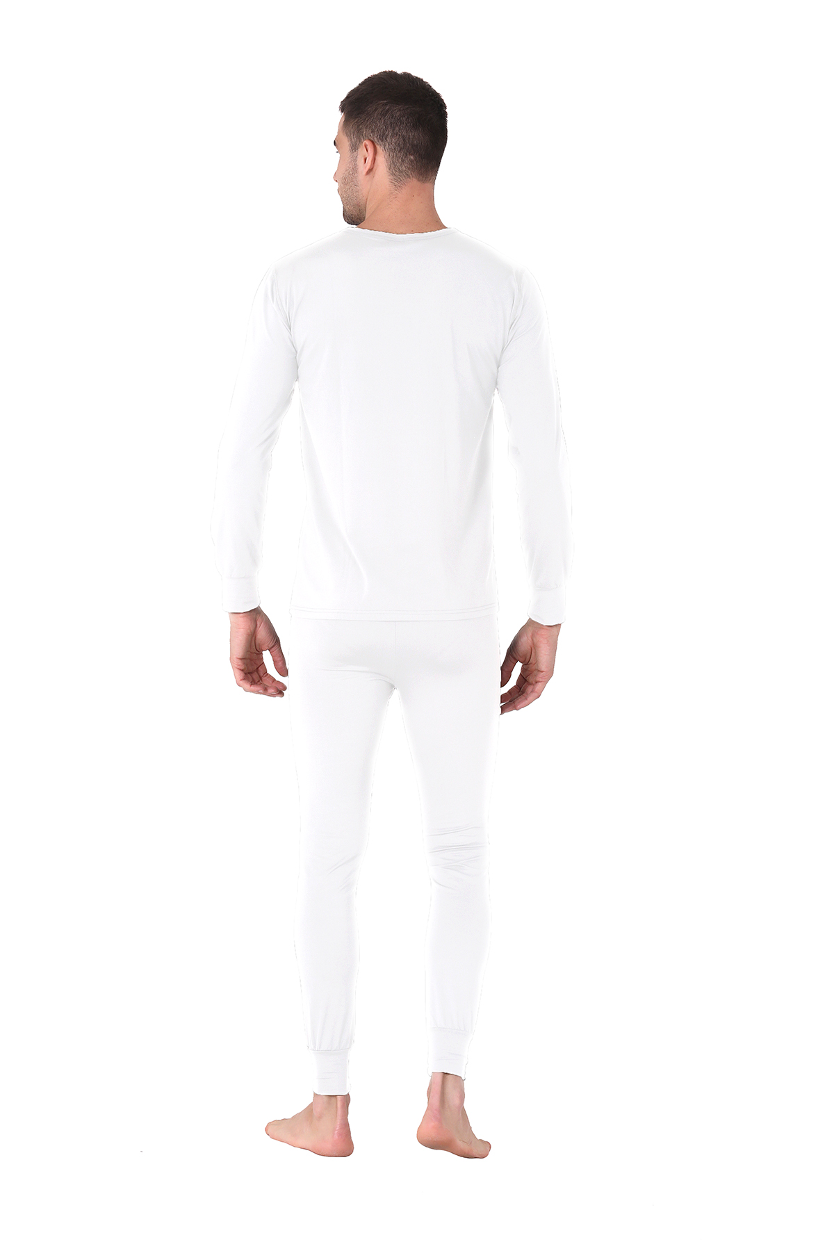 THERMOFORM TF Microfiber Şardonlu Termal İçlik Set Erkek BEYAZ görsel 2