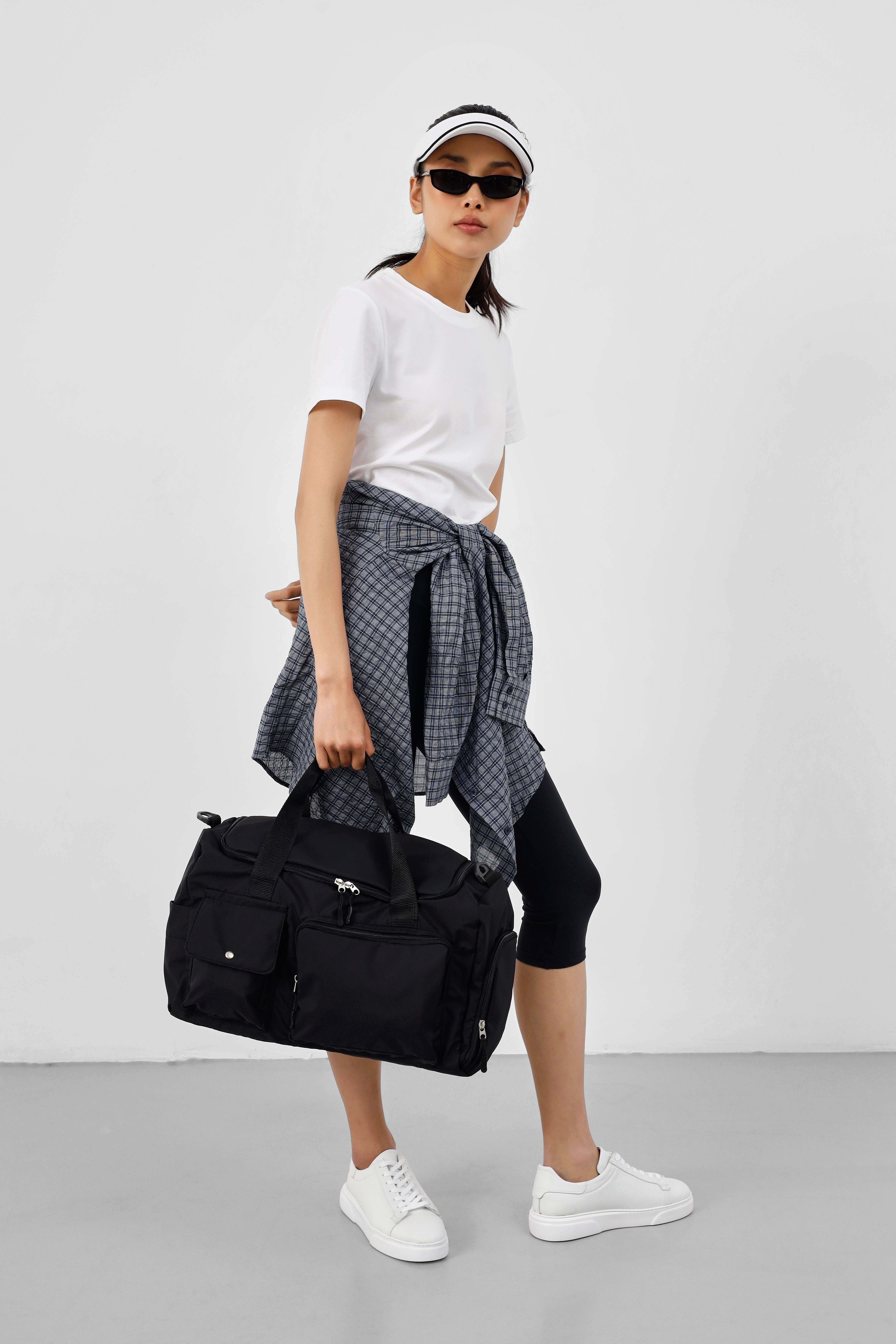 Shulebags Napa Cepli Teknik Spor Seyahat Çantası Siyah görsel 2