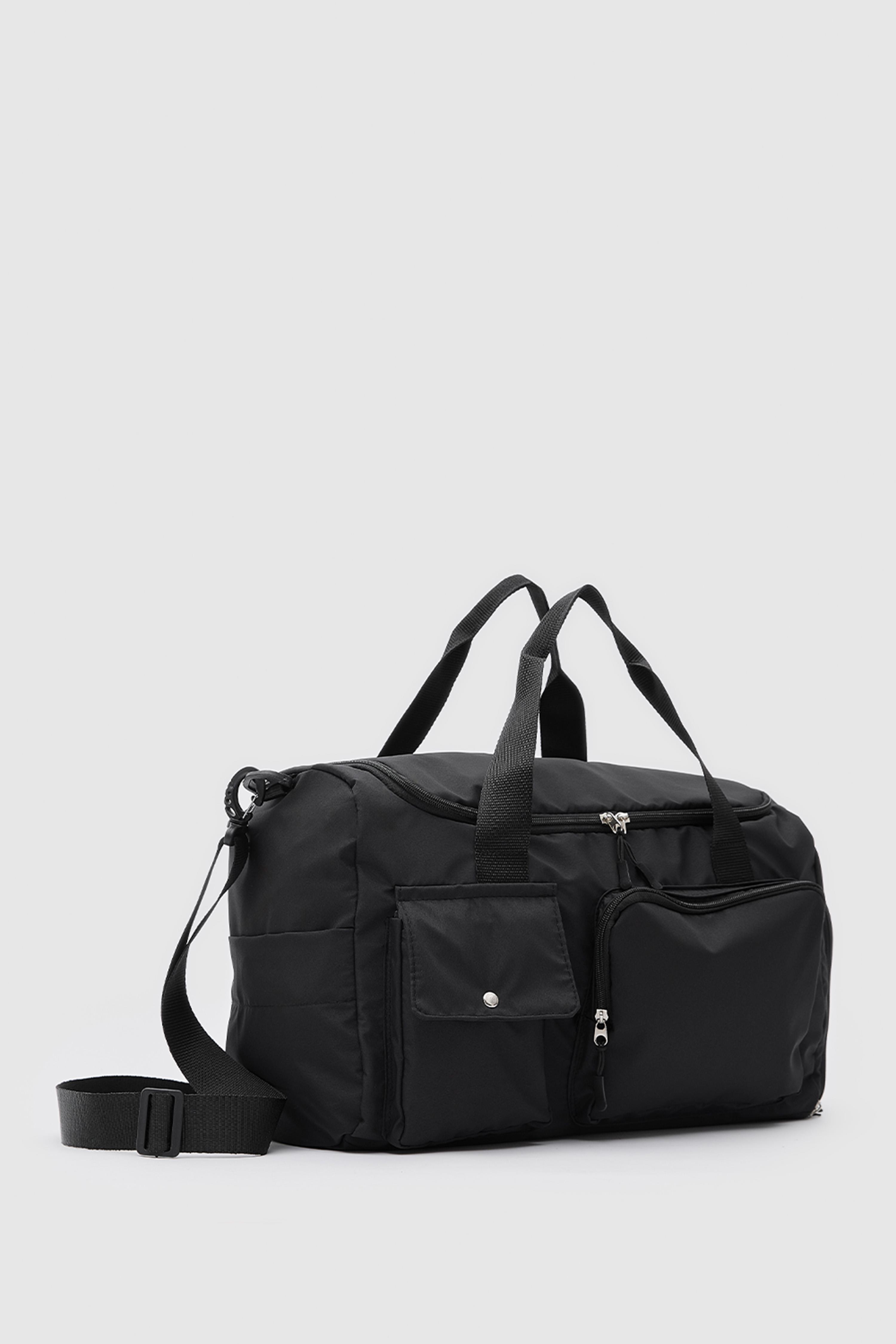 Shulebags Napa Cepli Teknik Spor Seyahat Çantası Siyah görsel 6