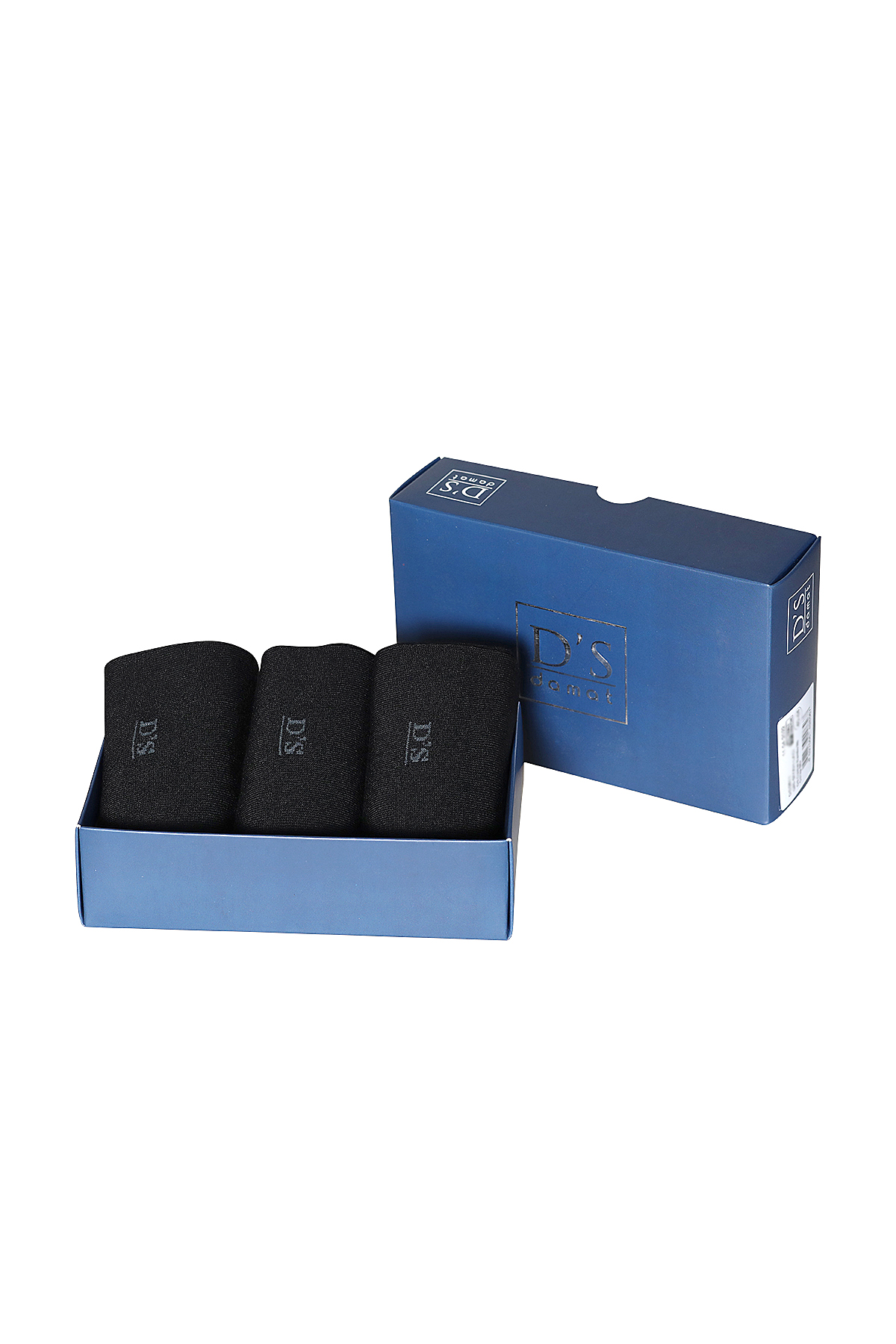 D'S damat Merserise 3lü Çorap Set SİYAH görsel 2