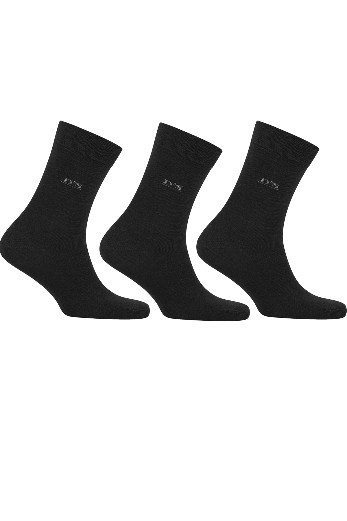 D'S damat Bambu 3lü Çorap Set SİYAH