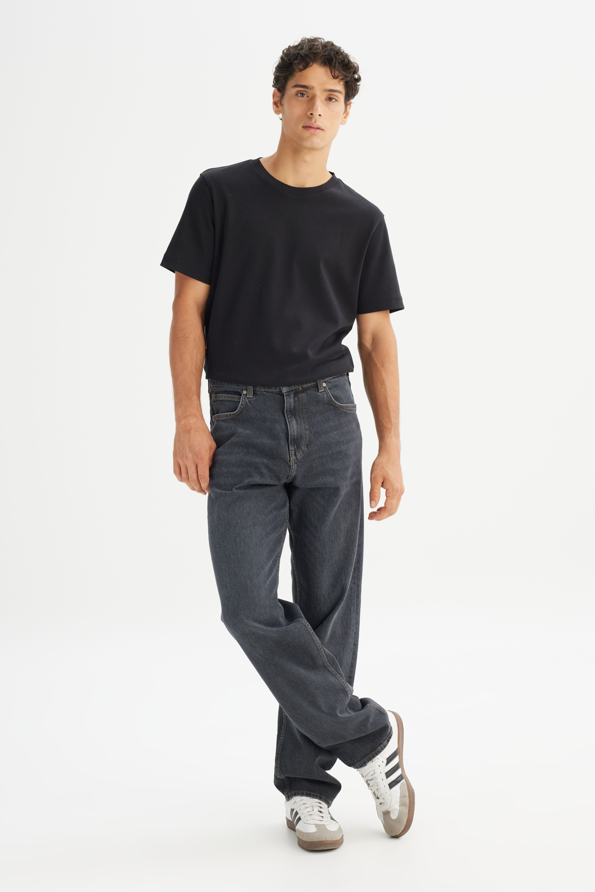 Lee Asher Loose Fit Düşük Bel Siyah Denim Jean Pantolon