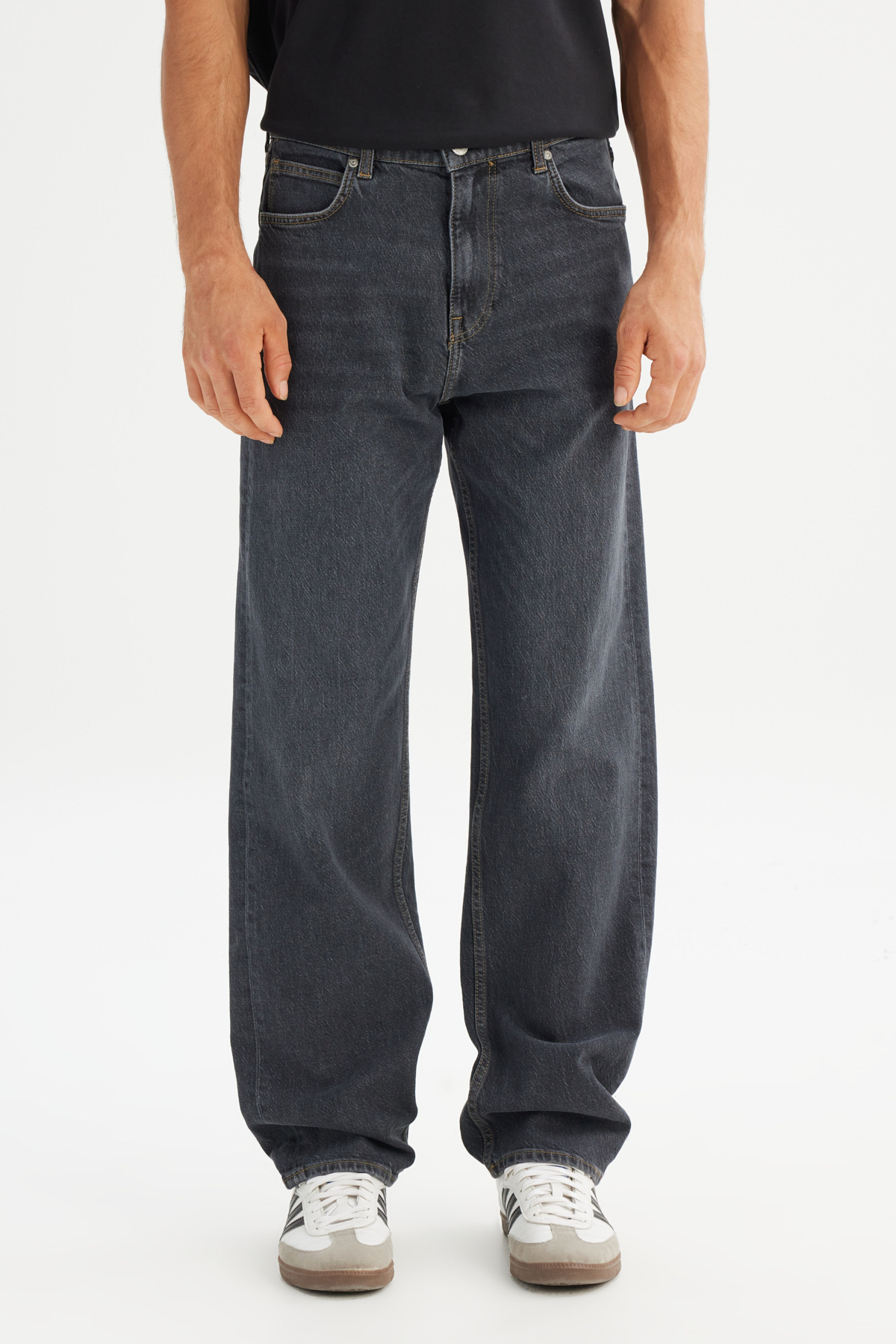 Lee Asher Loose Fit Düşük Bel Siyah Denim Jean Pantolon görsel 2
