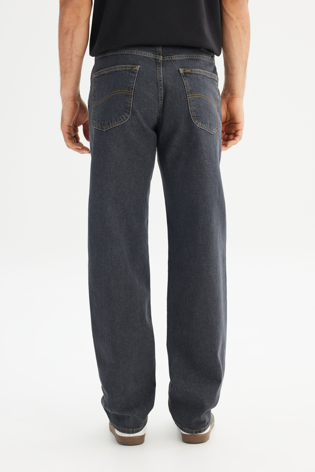 Lee Asher Loose Fit Düşük Bel Siyah Denim Jean Pantolon görsel 5