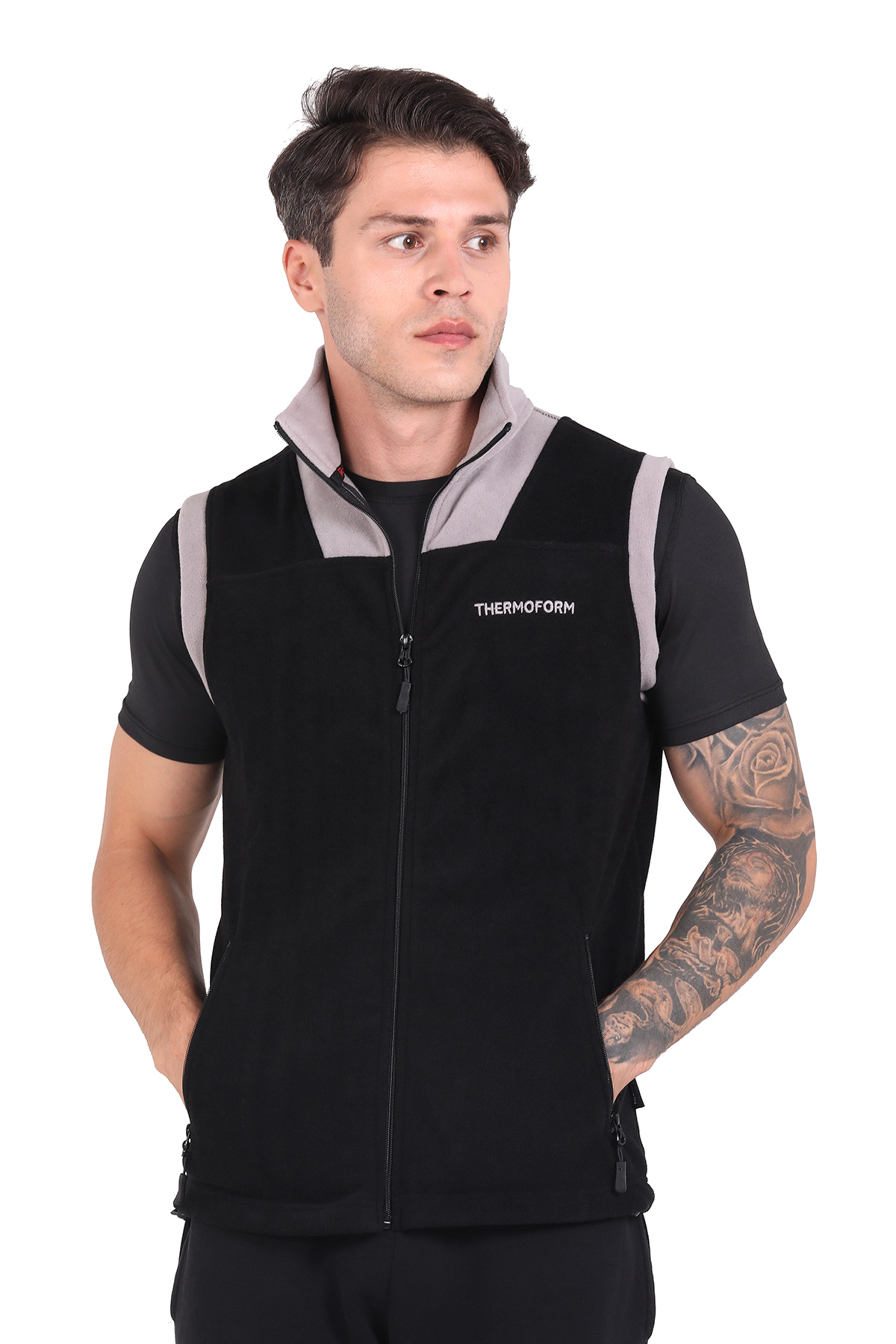 THERMOFORM Evo Pro Polar Yelek SİYAH-GRİ görsel 2