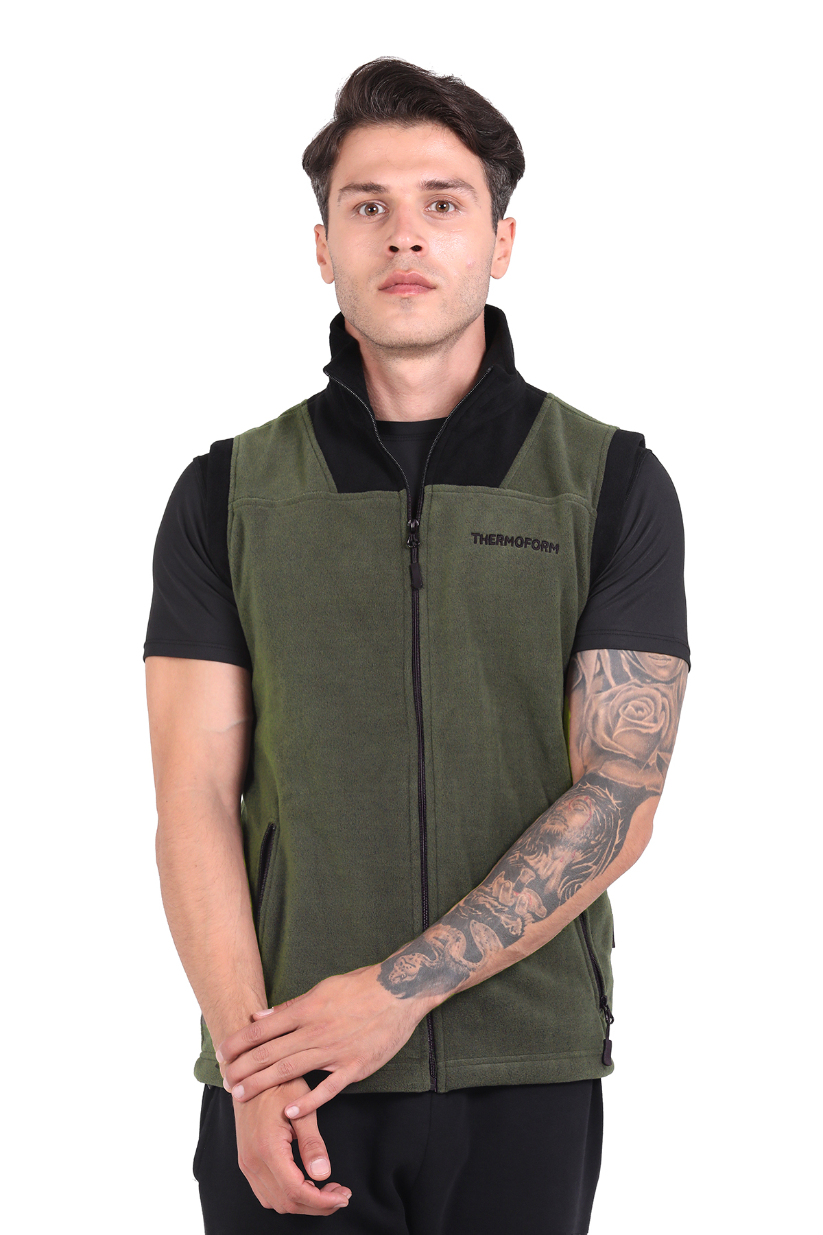 THERMOFORM Evo Pro Polar Yelek HAKİ-SİYAH görsel 2