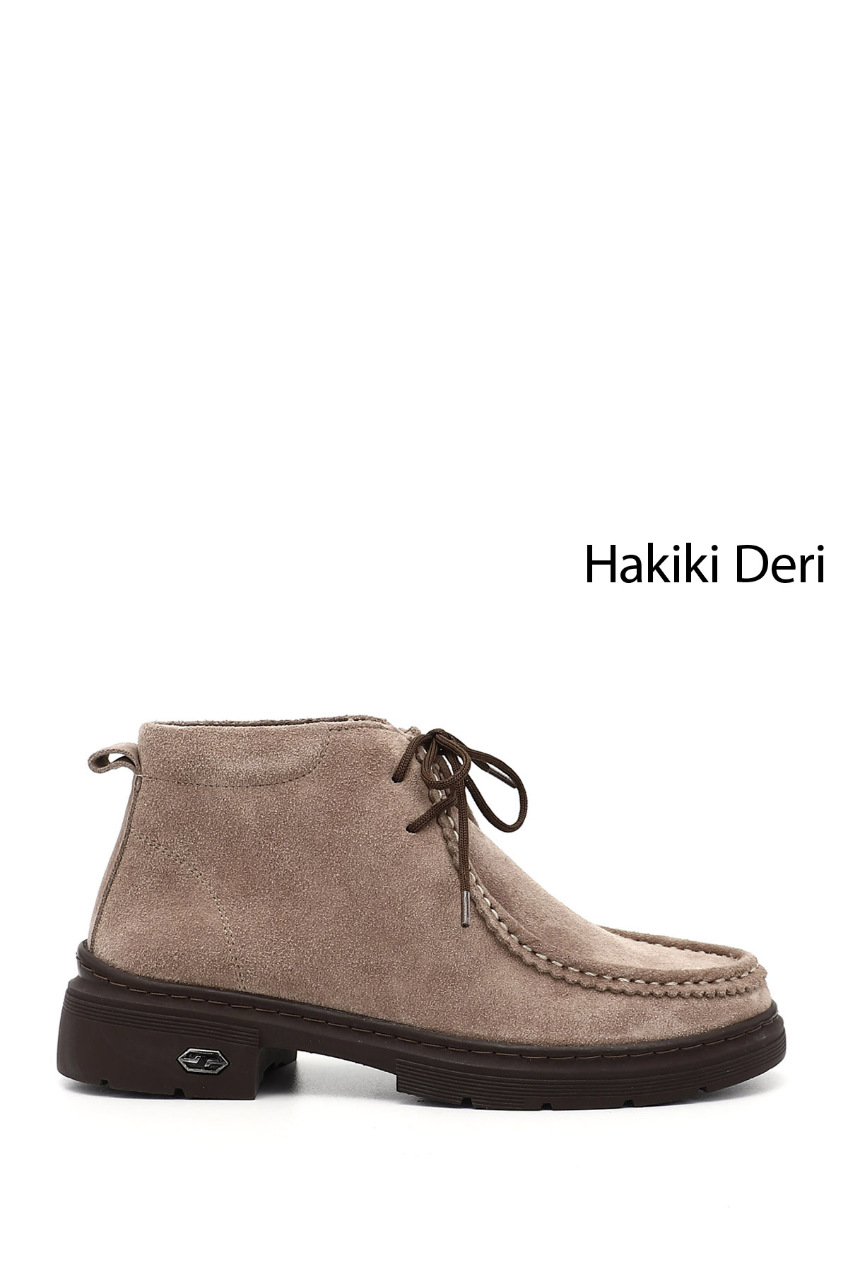 GÖNDERİ(R) Kadın AÇIK VİZON Bağcıklı Hakiki Deri Comfort Bot