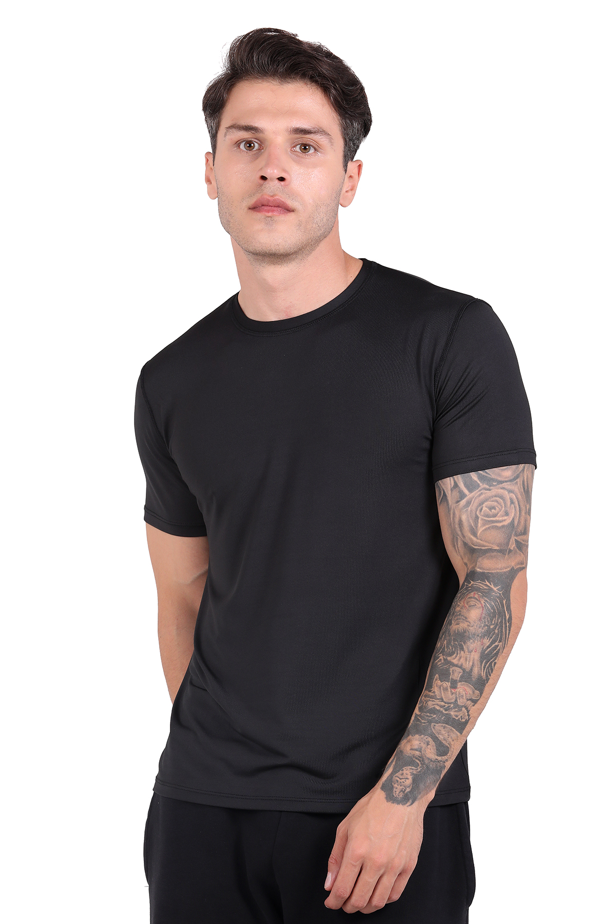 THERMOFORM Microfiber Kısa Kol Fanila SİYAH