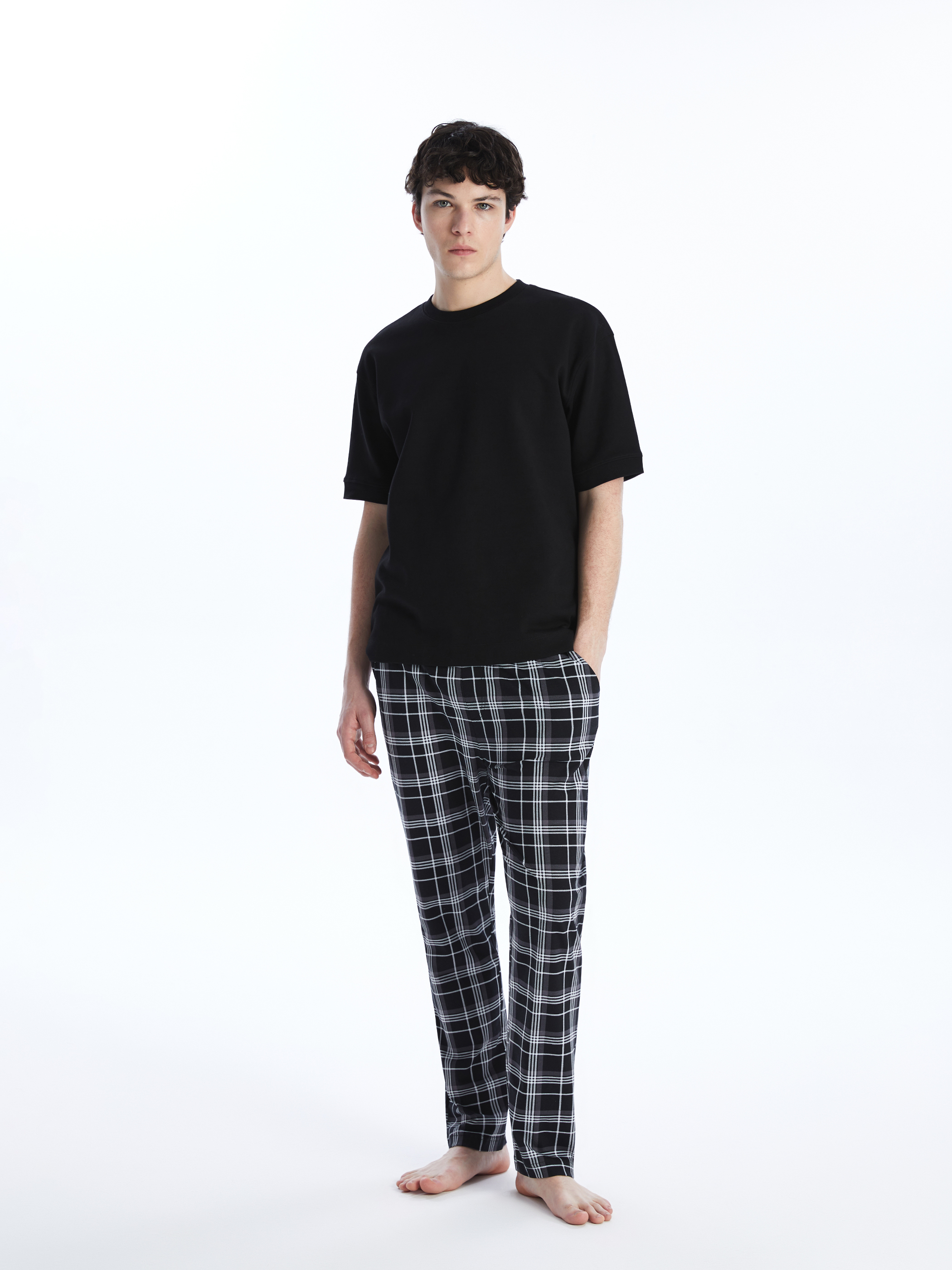 LC WAIKIKI Standart Kalıp Ekose Erkek Pijama Alt