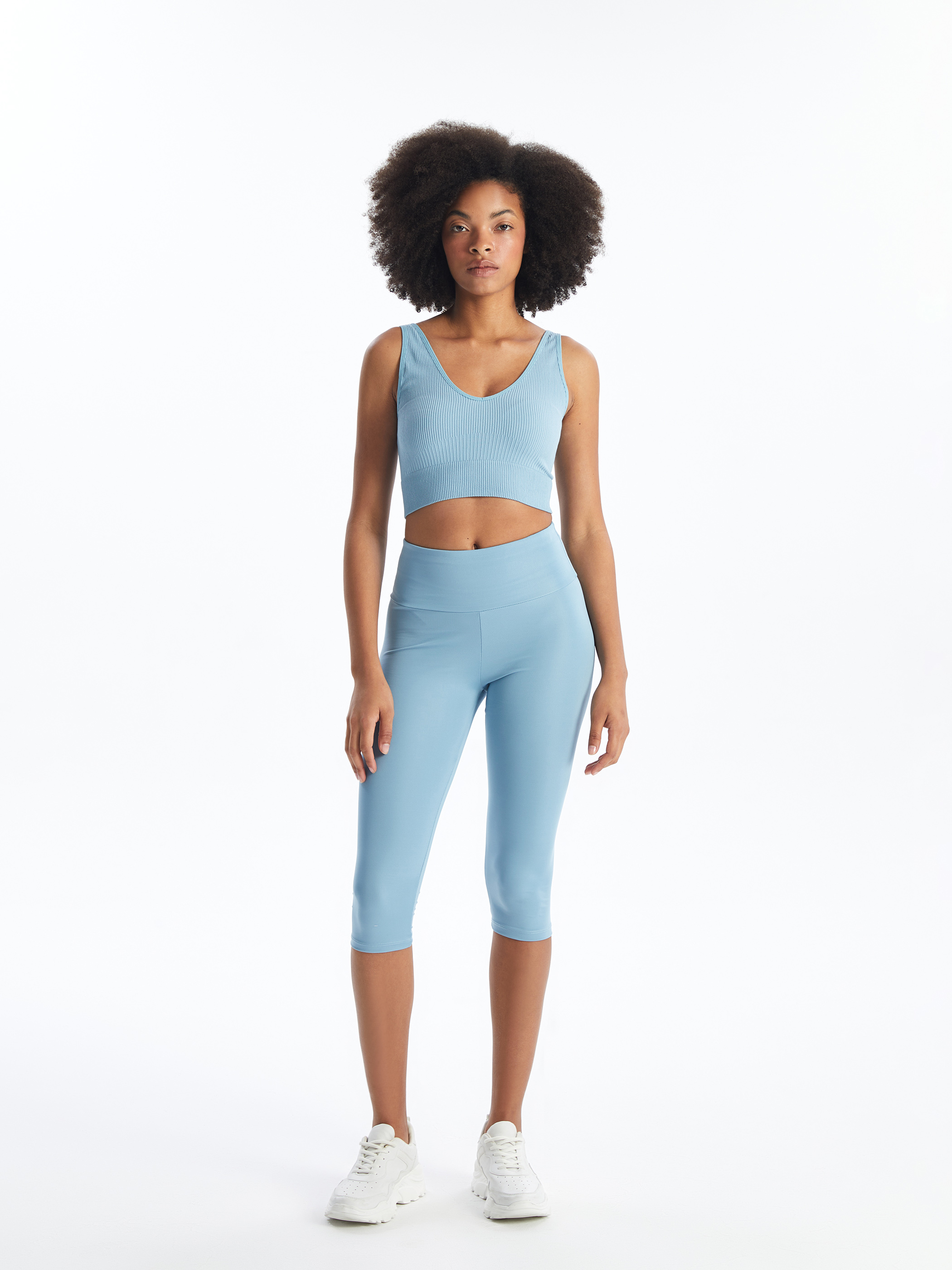 XSIDE ACTIVE V Yaka Düz Seamless Kadın Spor Büstiyer görsel 2