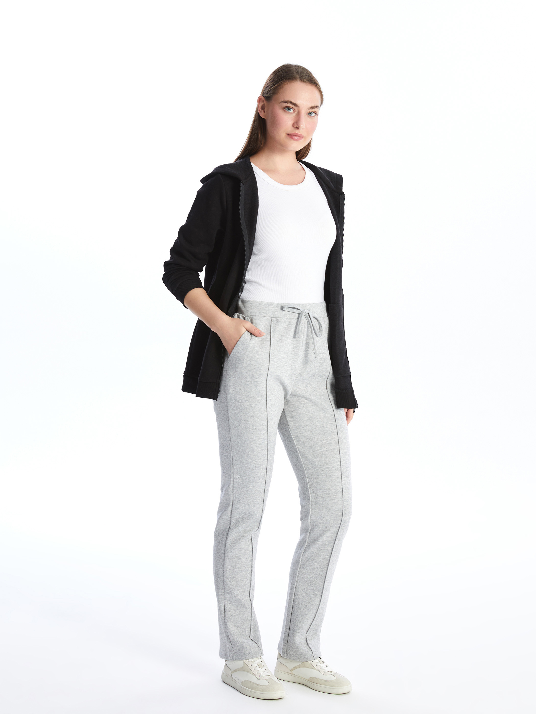 LCW EVERYDAY Kadın Beli Lastikli Düz Eşofman Altı