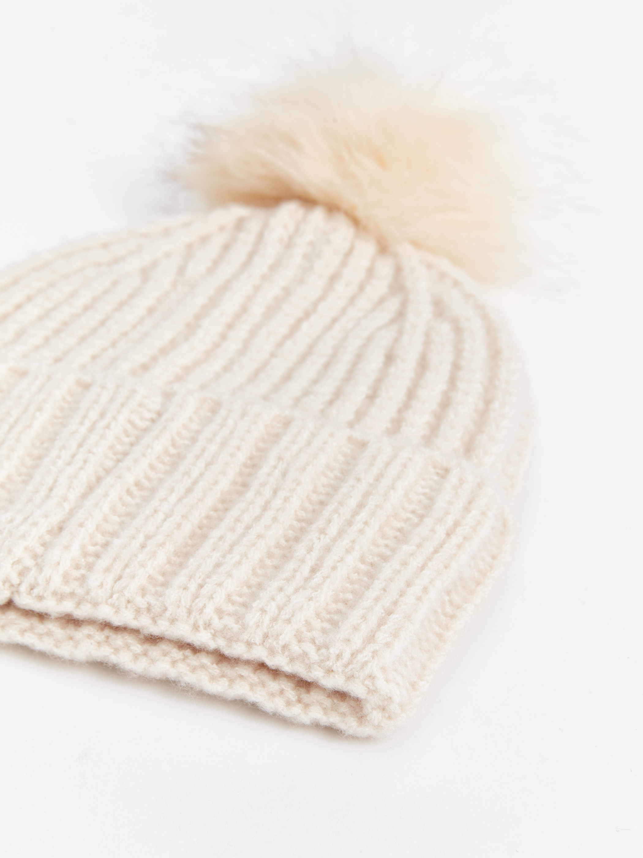 LCW ACCESSORIES Pelüş Ponponlu Kadın Bere görsel 2