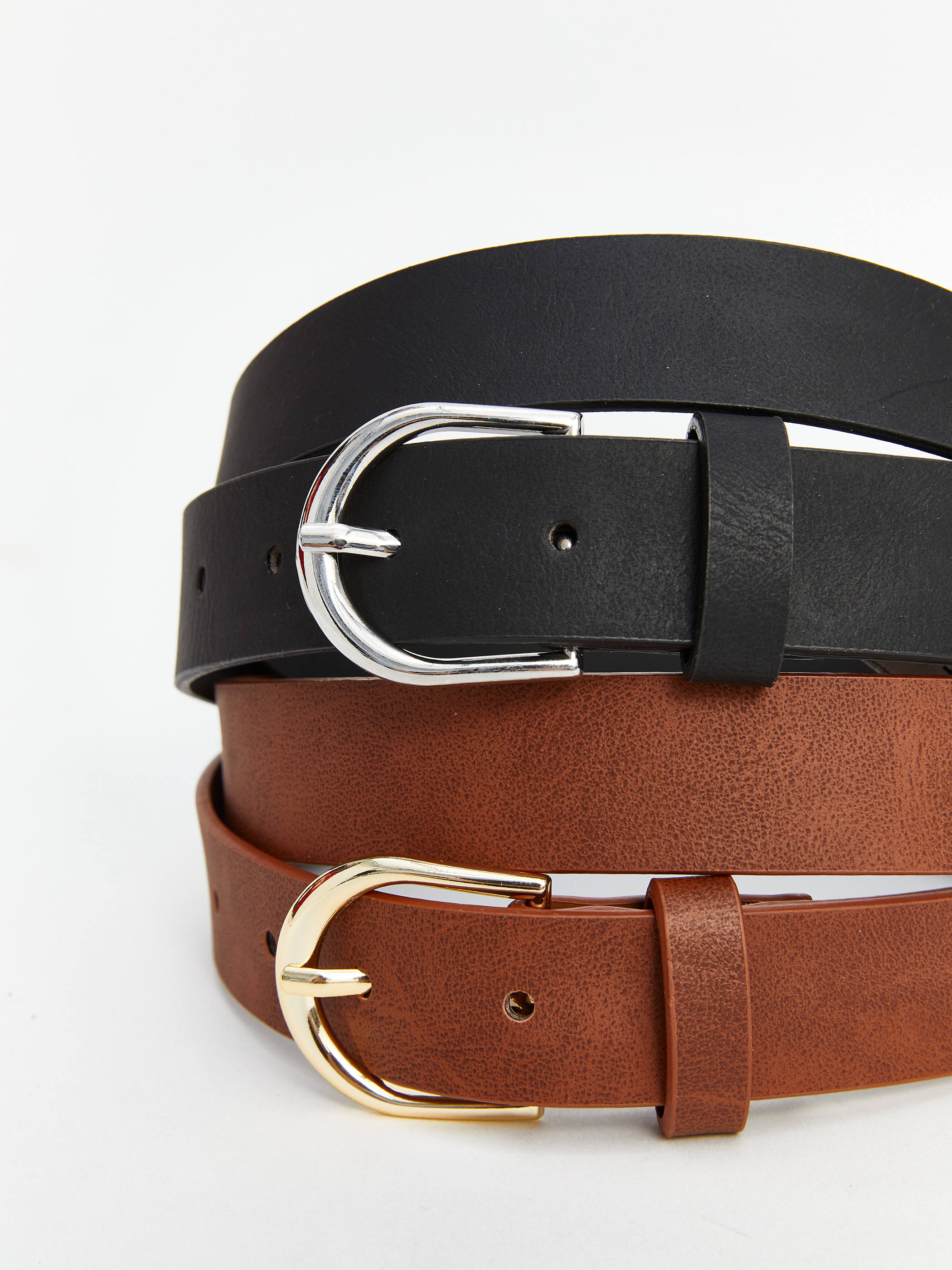 LCW ACCESSORIES Deri Görünümlü Kadın Kemer 2'li görsel 2