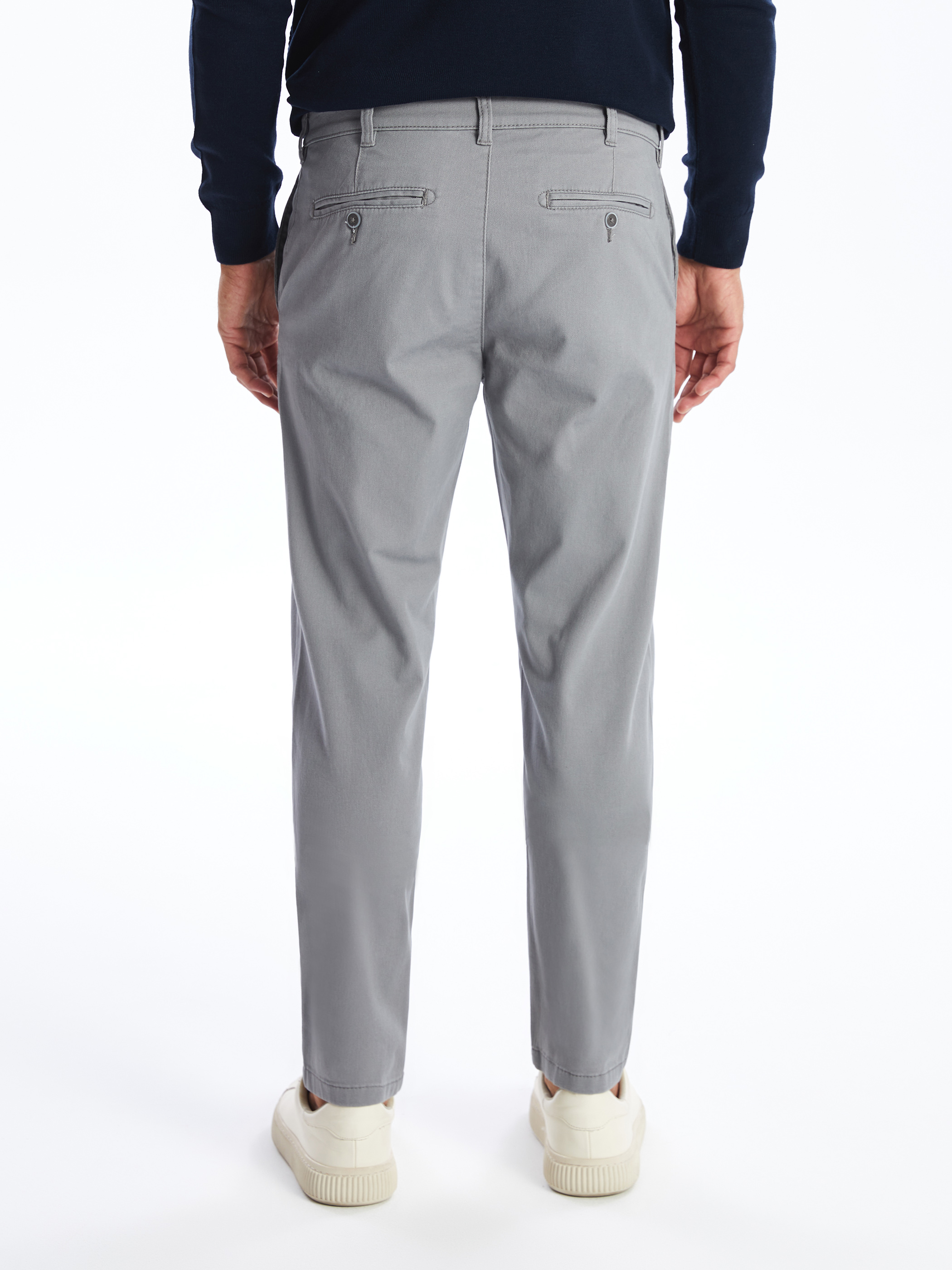 LCWAIKIKI Classic Dar Kalıp Erkek Chino Pantolon görsel 4